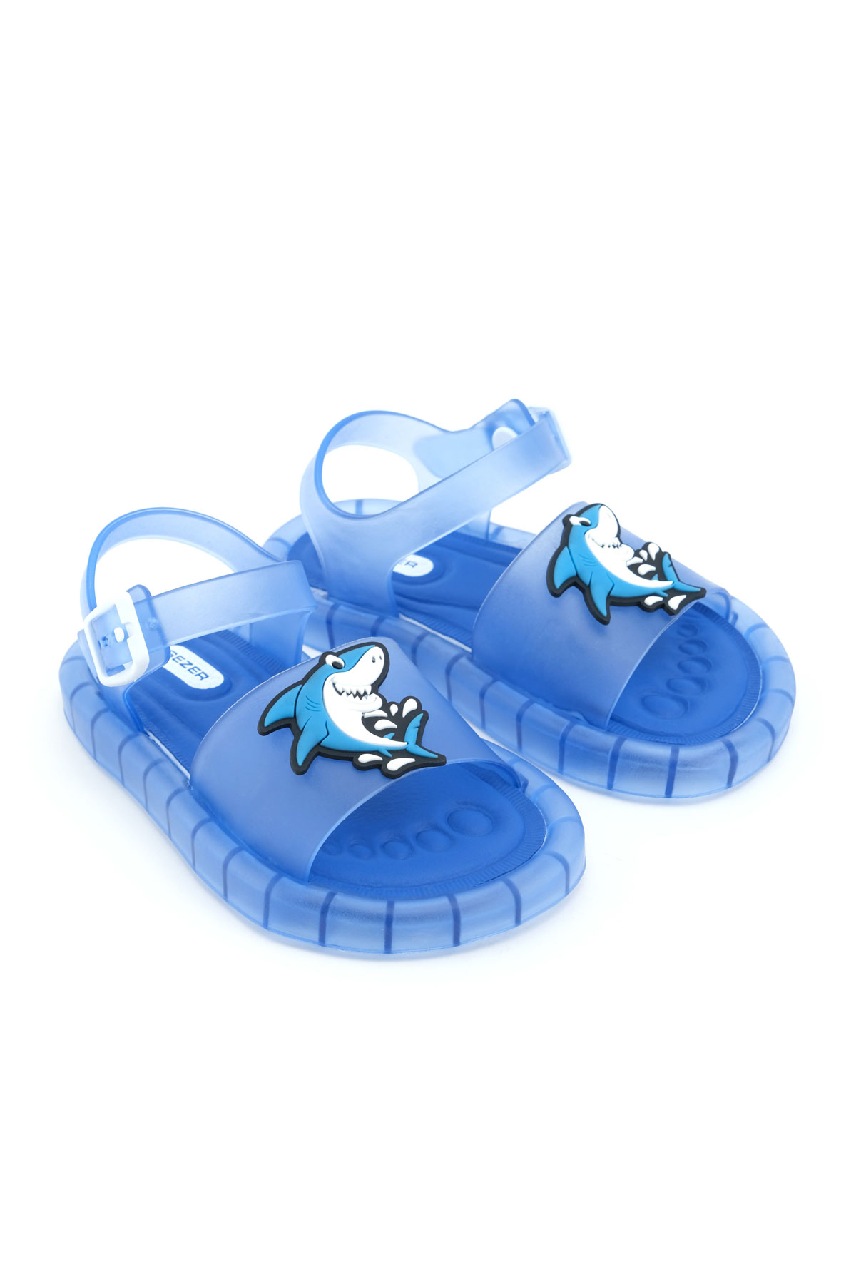 Gezer Gezer Mavi Erkek Çocuk Yazlık Airblow Bilekten Tokalı Ayarlanabilir Rahat Işıklı Taban Günlük Sandalet Sandalet & Terlik | Flo Mavi - 4. görsel