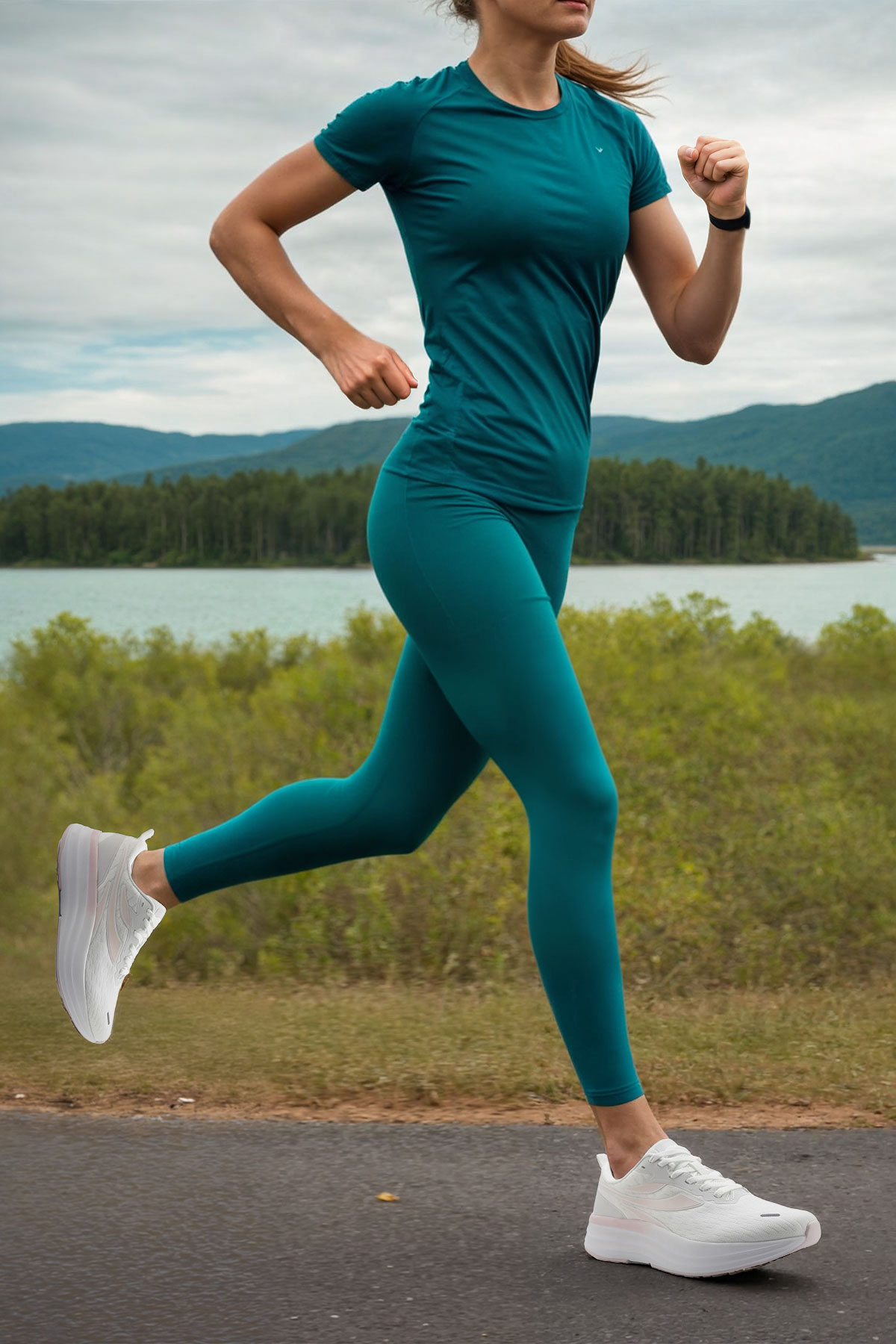 MAYLO 5FX Beyaz Kadın Koşu Ayakkabısı - Görsel 3