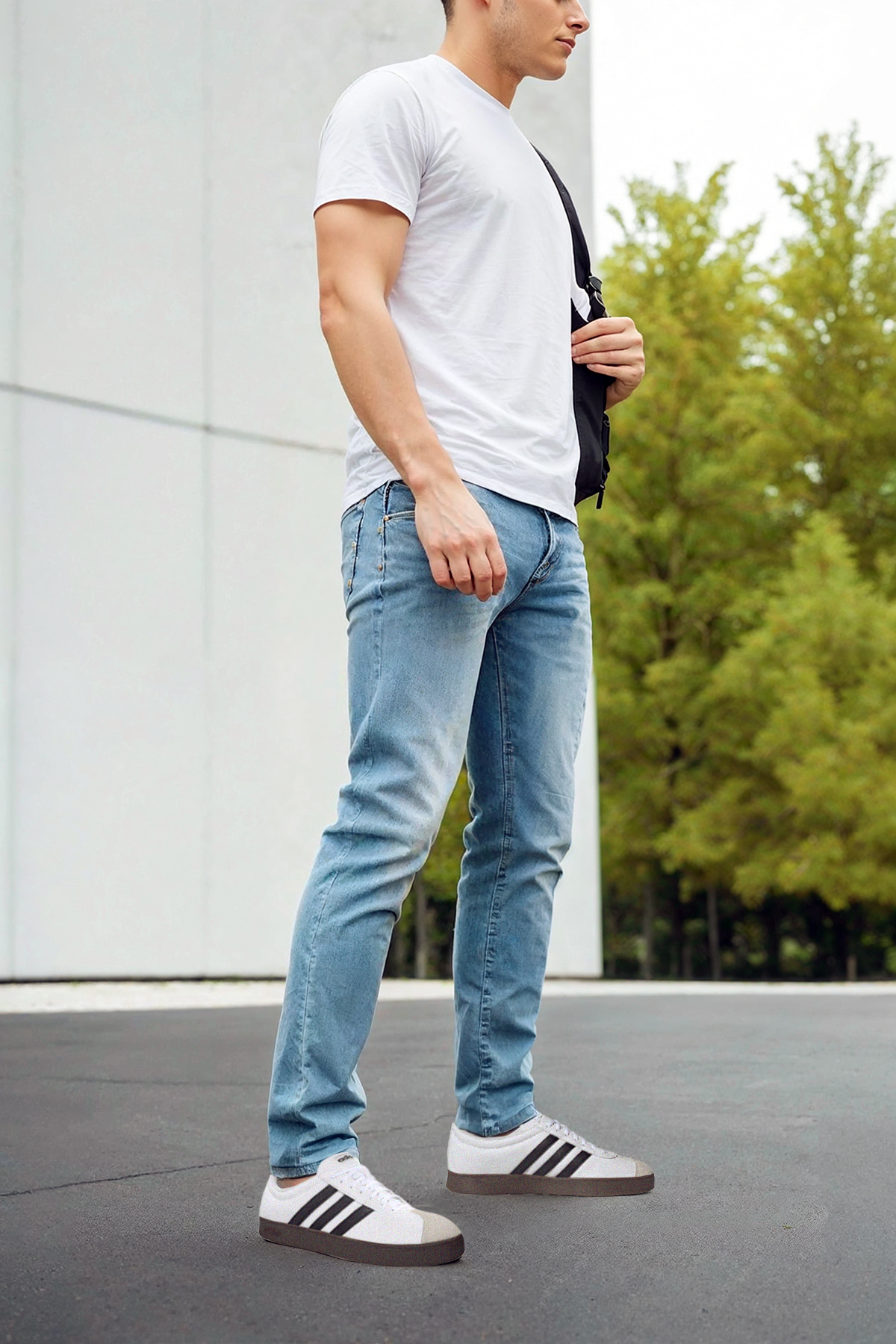 VL COURT BASE Beyaz Erkek Sneaker - Görsel 3