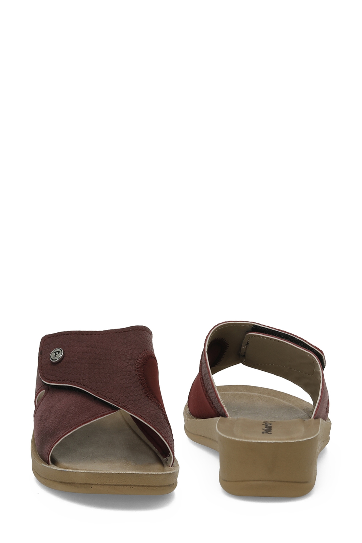 609008.Z5PR Bordo Kadın Dolgu Topuk Terlik - Görsel 6