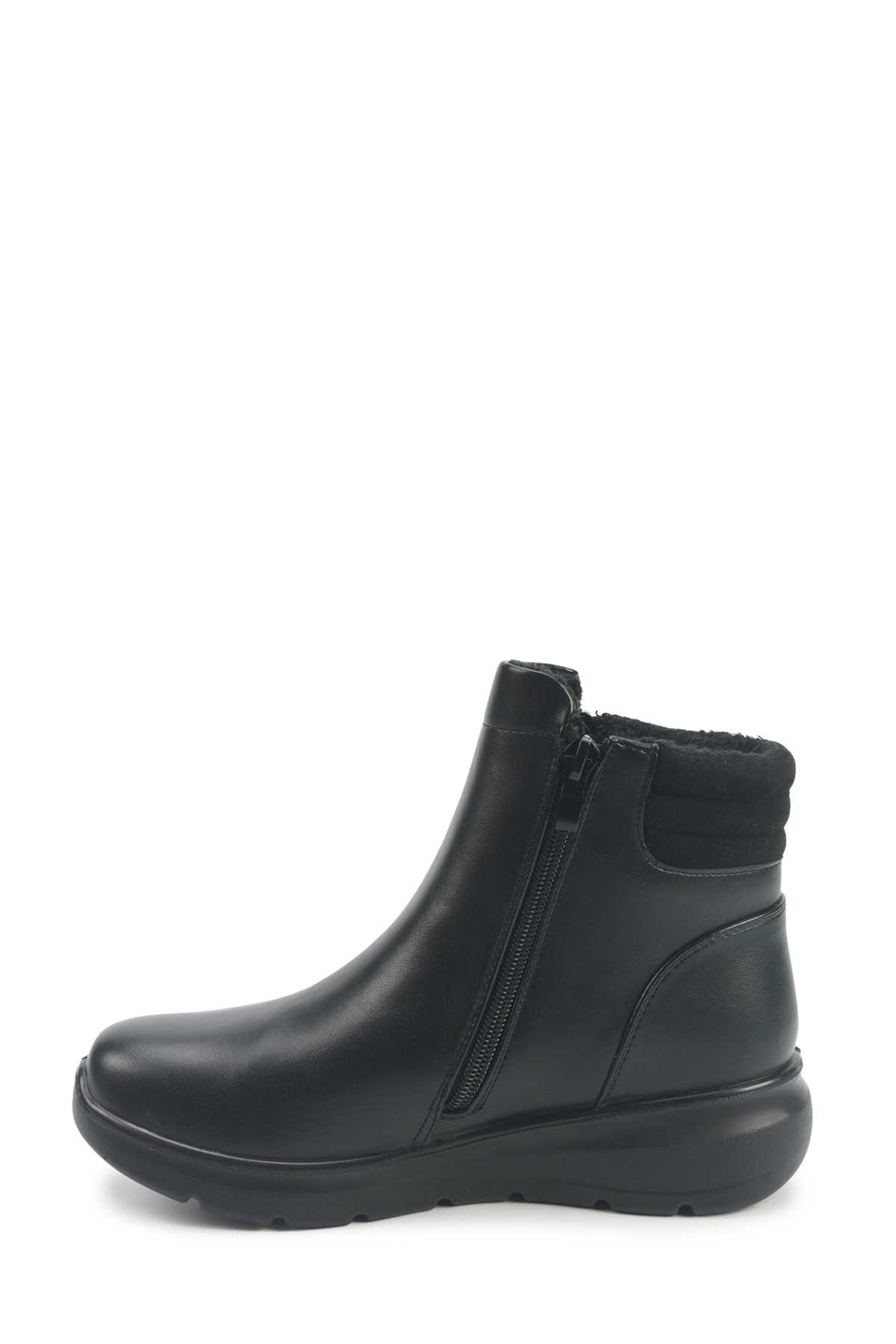 Polaris 163024.Z5PR Siyah Kadın Dolgu Topuk Bot - Görsel 4