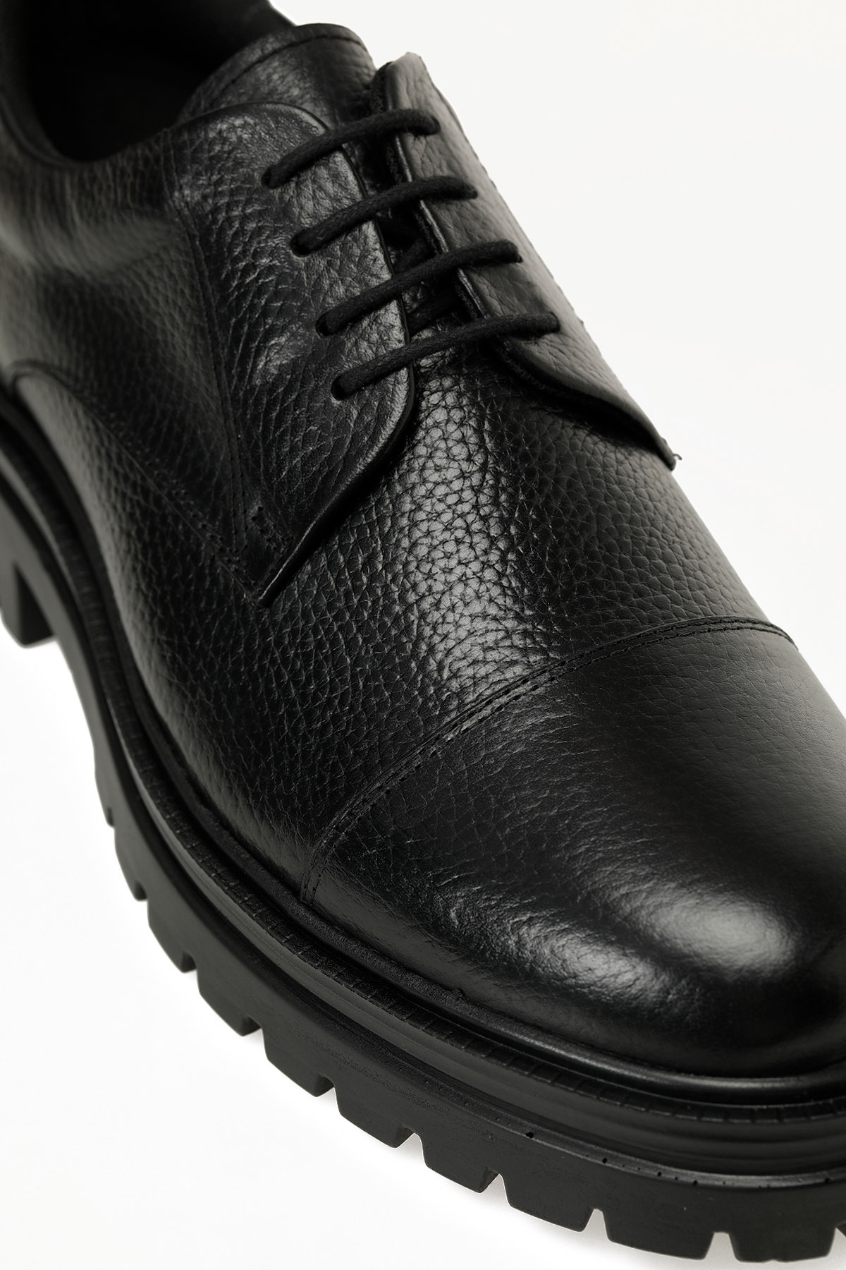 DORA-INF 5PR Siyah Erkek Klasik Ayakkabı - Görsel 9