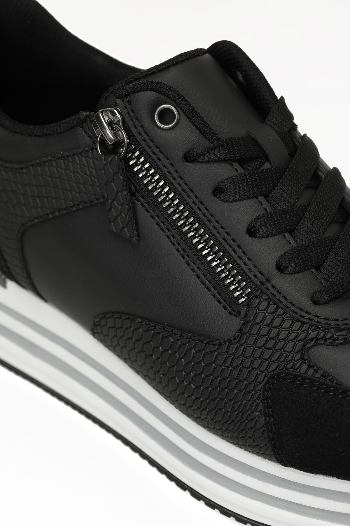 ANNA W 5PR Siyah Kadın Sneaker - Görsel 8