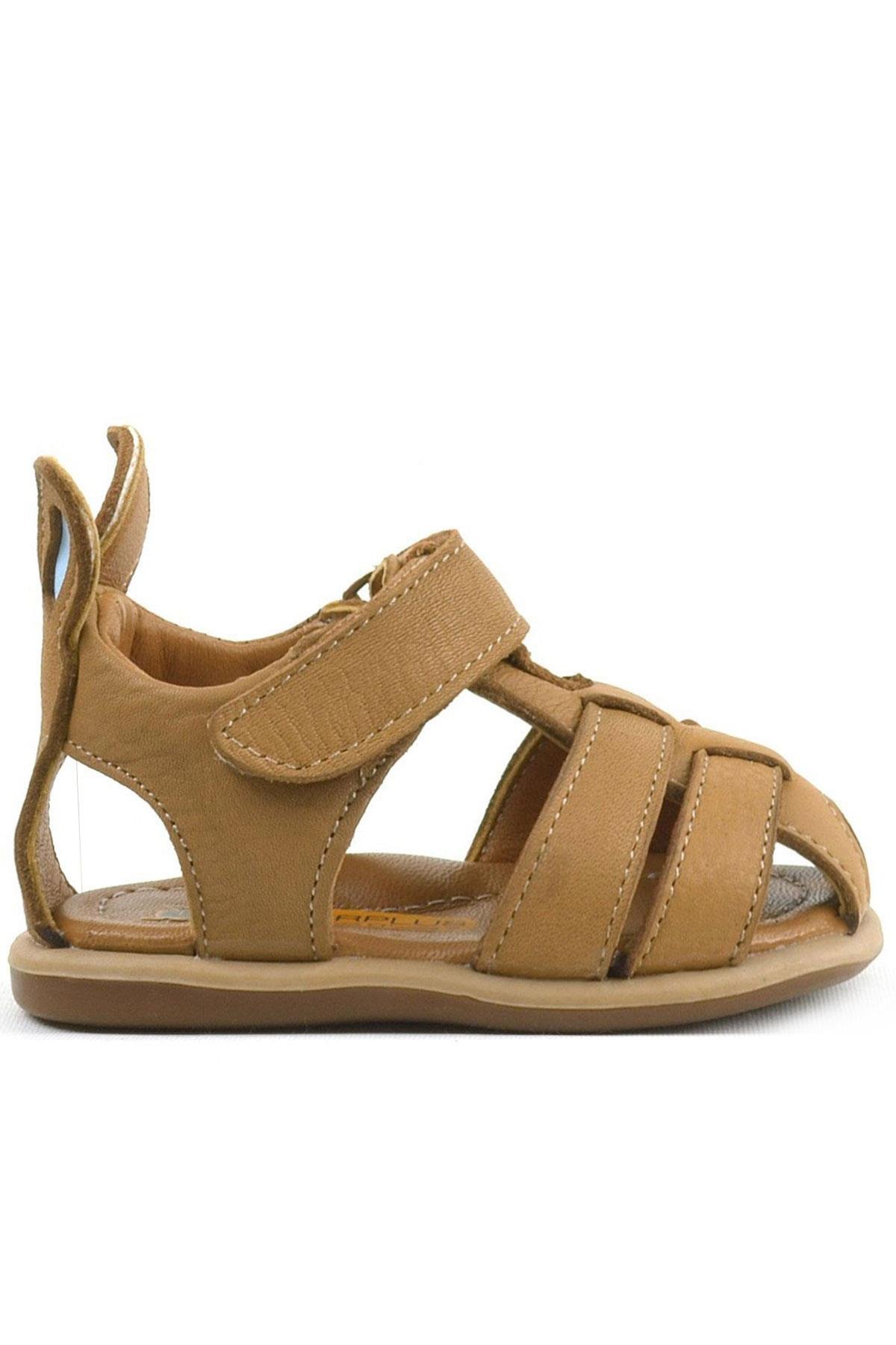 Bunny Hakiki Deri Taba Cırtlı Bebek Sandalet - Görsel 3