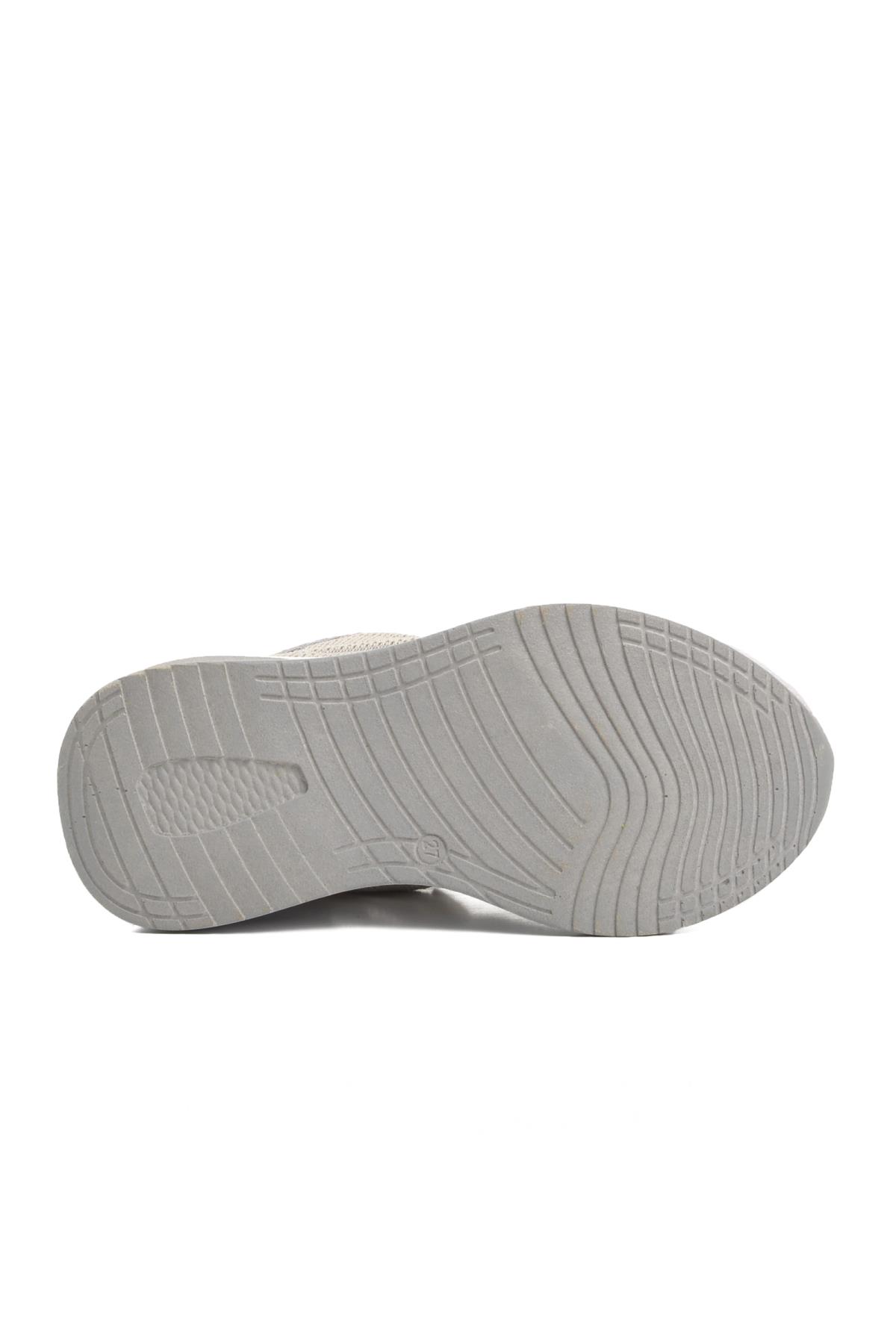 Ravello-P Buz-Pudra Süs Bağcıklı Fileli Çocuk Spor Ayakkabı - Görsel 6