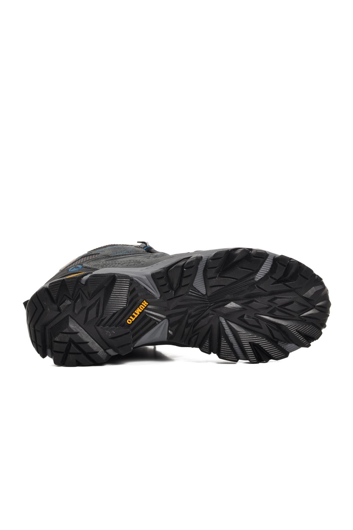 152-18242 Füme-Mavi Hakiki Deri Su Geçirmez Erkek Outdoor Bot - Görsel 6