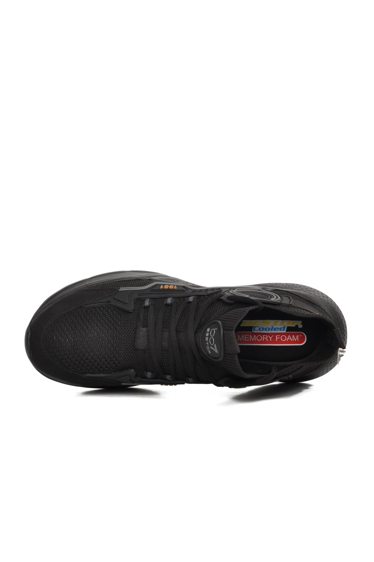 B384 Siyah Memory Foam Erkek Spor Ayakkabı - Görsel 11