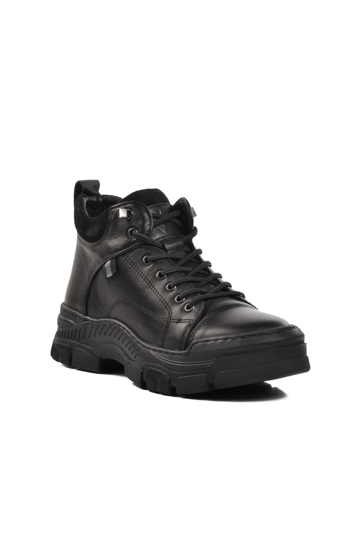 9462 Siyah Nata Hakiki Deri Kadın Bot - Görsel 2