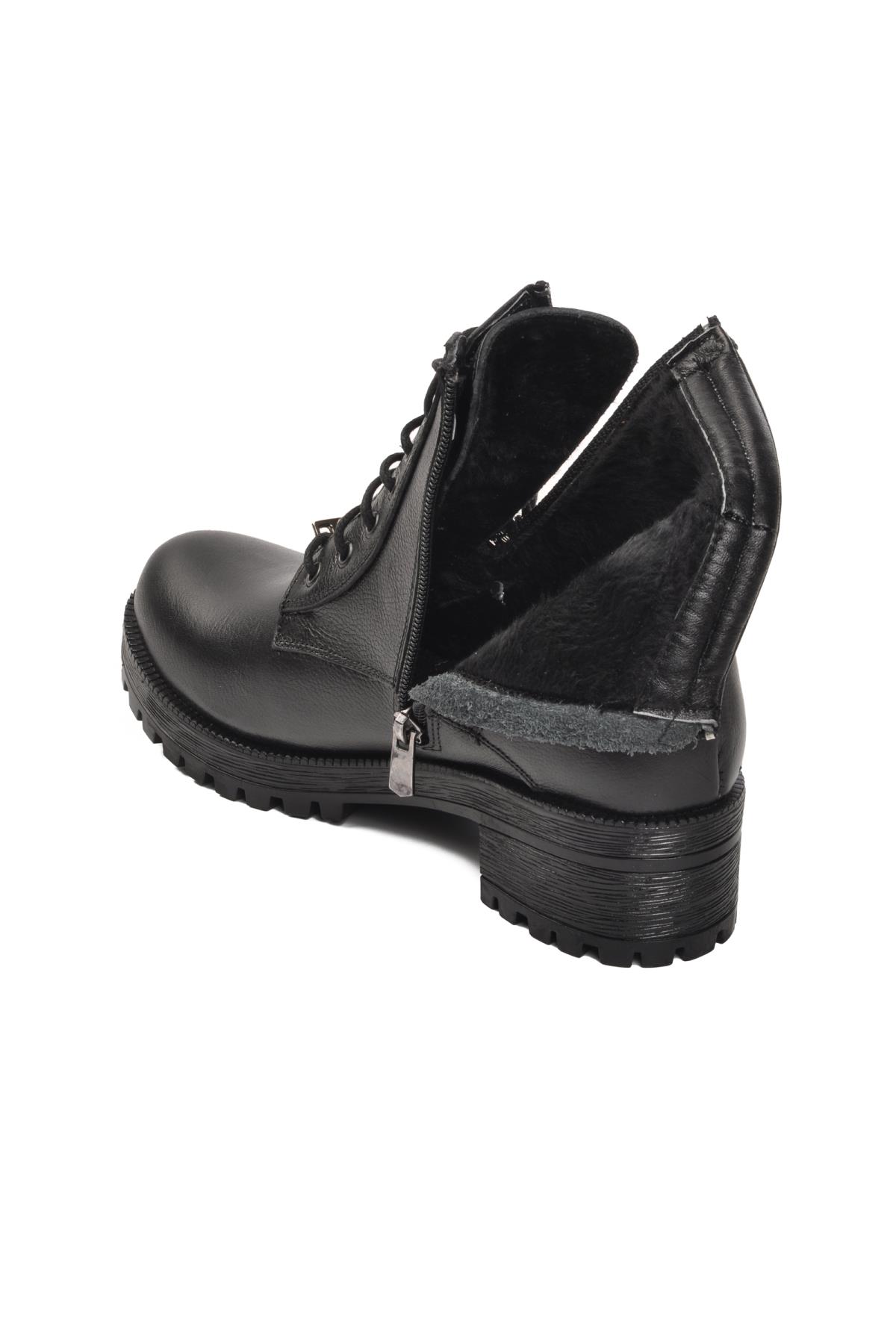 PC-54071 Siyah İçi Kürklü Kadın Bot - Görsel 5
