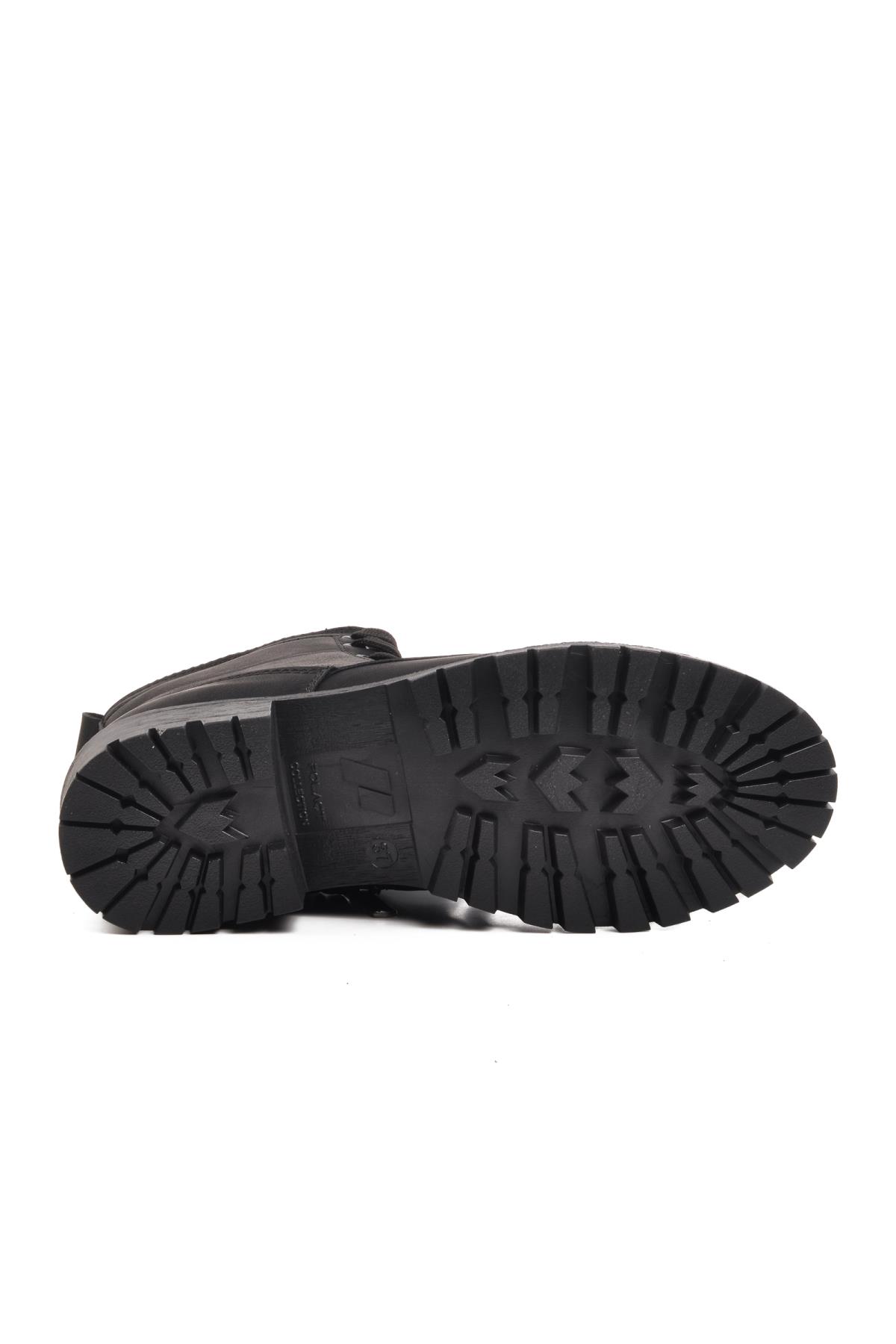 23008 Siyah-Zümrüt İçi Polarlı Kadın Bot - Görsel 6