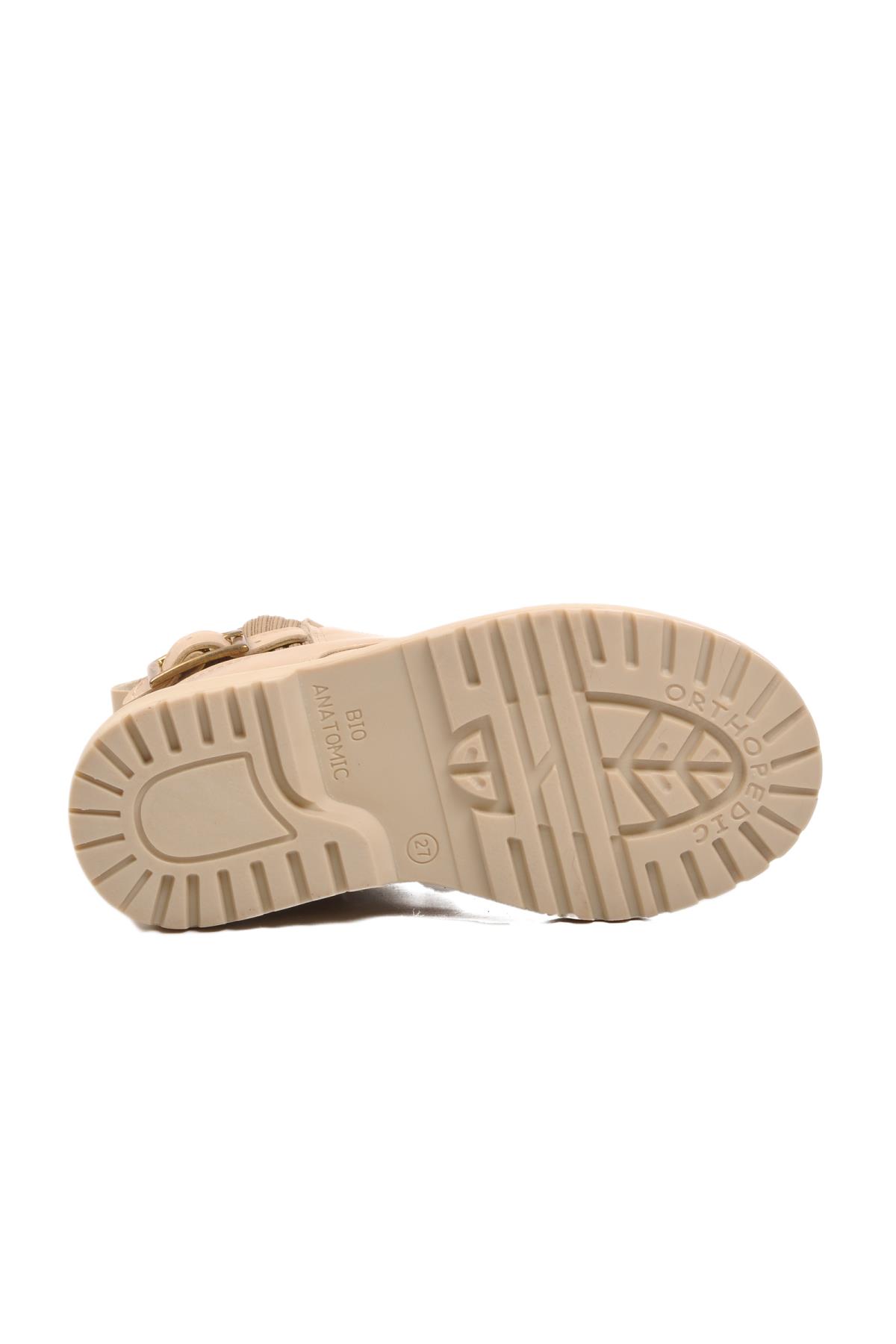 24030-P Bej İçi Polarlı Çocuk Bot - Görsel 6