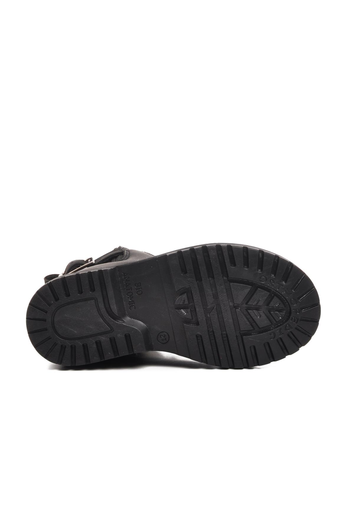 24030-P Siyah-Zümrüt İçi Polarlı Çocuk Bot - Görsel 6