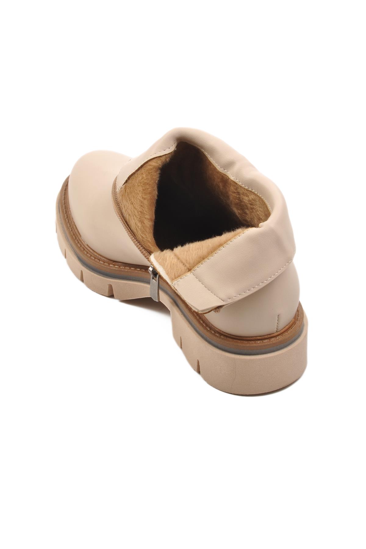 PC-54360 Krem İçi Kürklü Kadın Bot - Görsel 5
