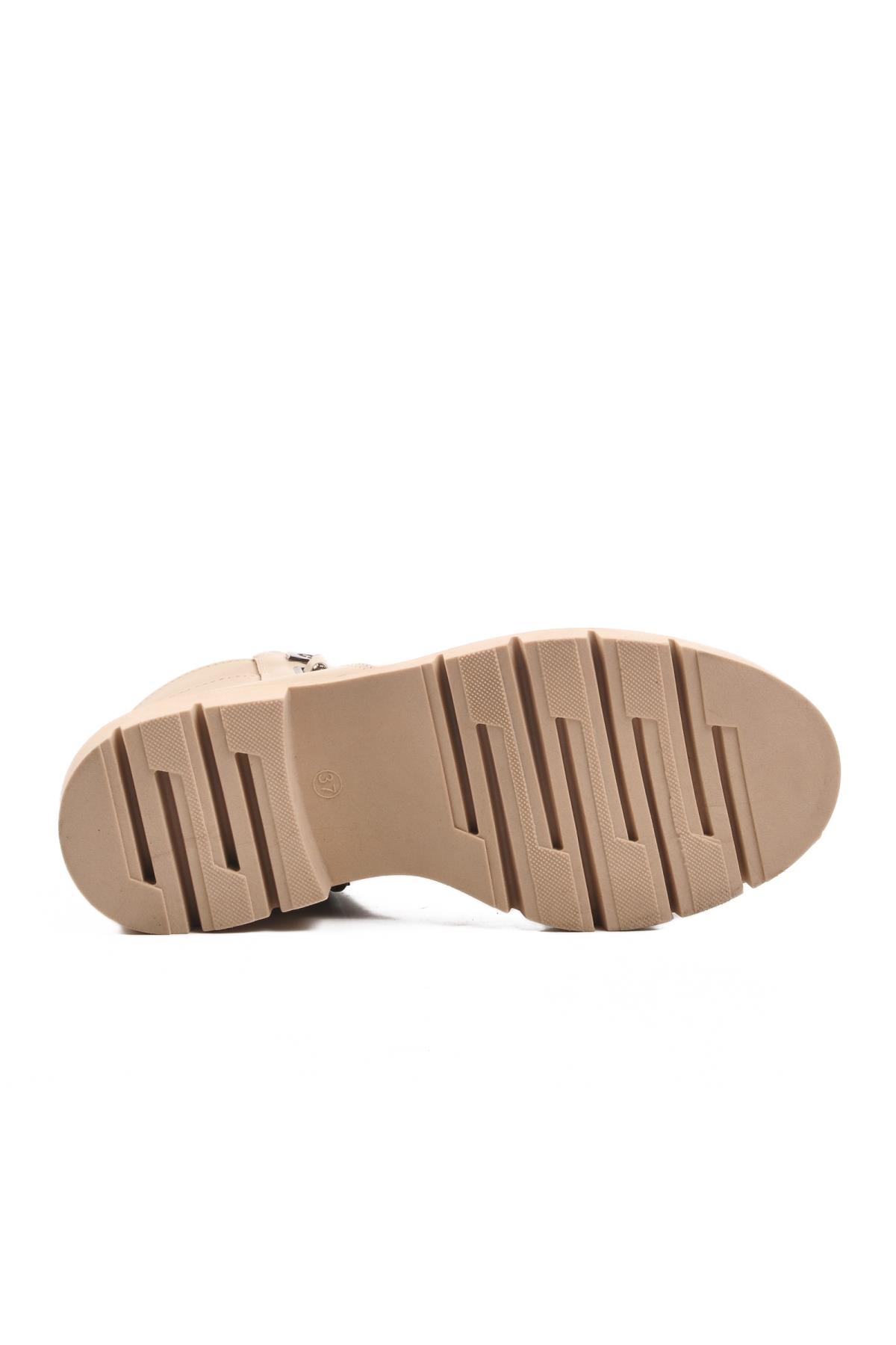 PC-54360 Krem İçi Kürklü Kadın Bot - Görsel 6