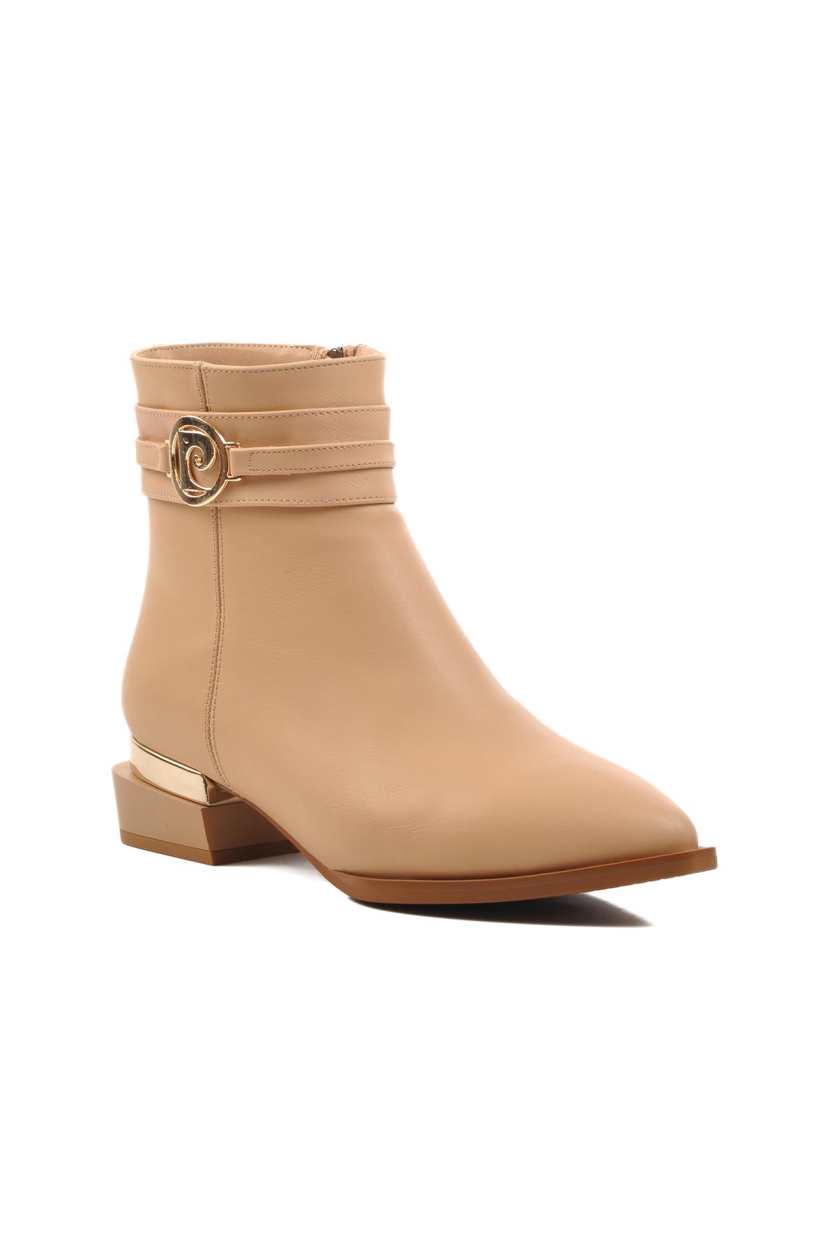 PC-54007 Bej İçi Kürklü Kadın Bot - Görsel 2