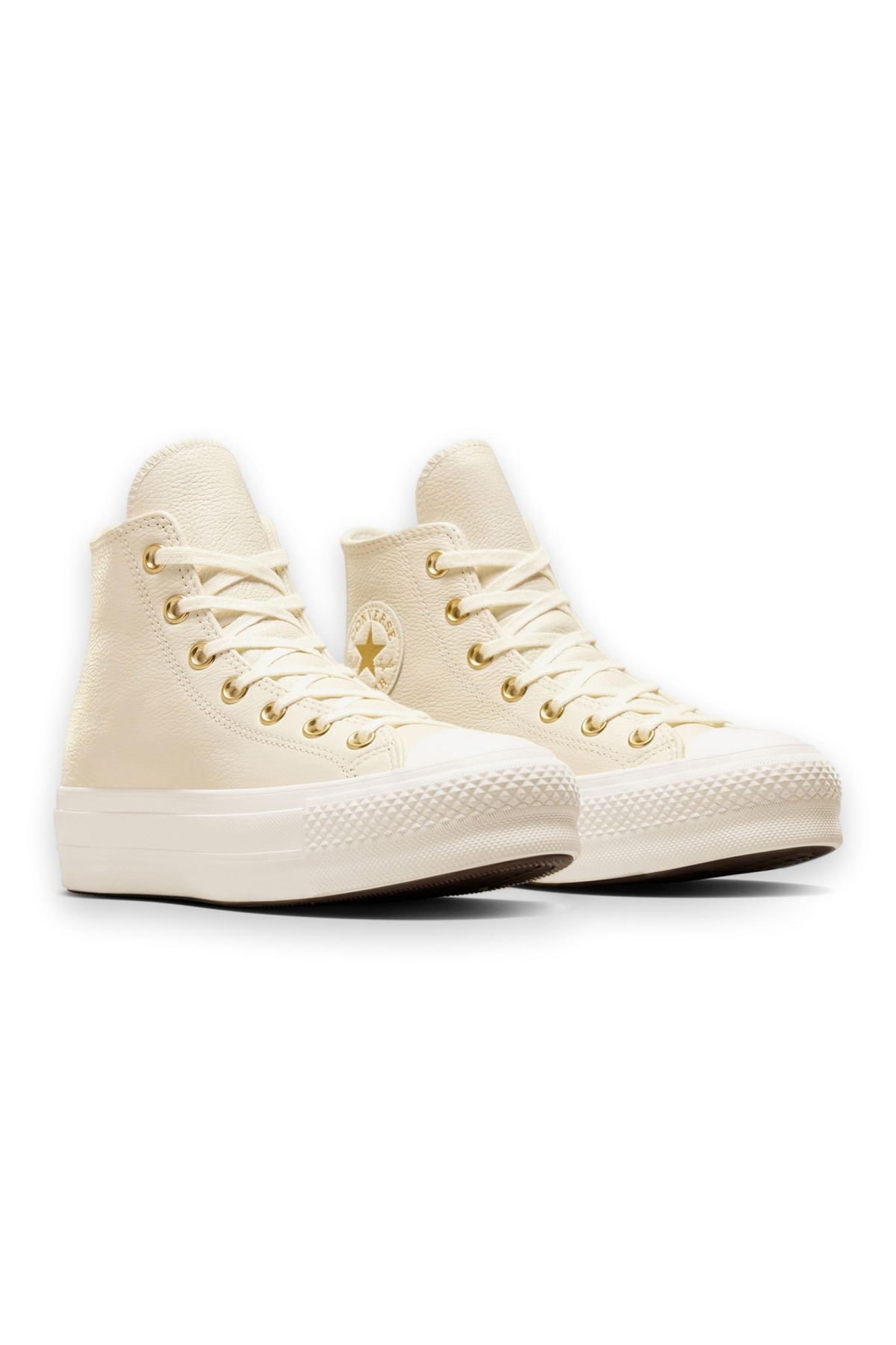 A12764C Chuck Taylor All Star Lift Sneakers Bej Unisex Spor Ayakkabı - Görsel 3