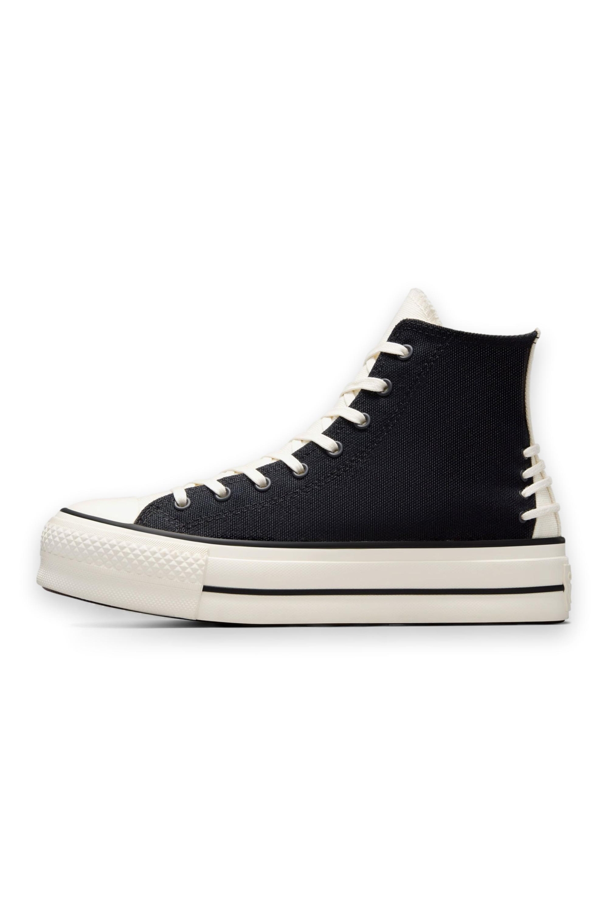 A12552C Chuck Taylor All Star Crafted Laces Lift Hi Platform Sneaker Siyah Unisex - Görsel 4
