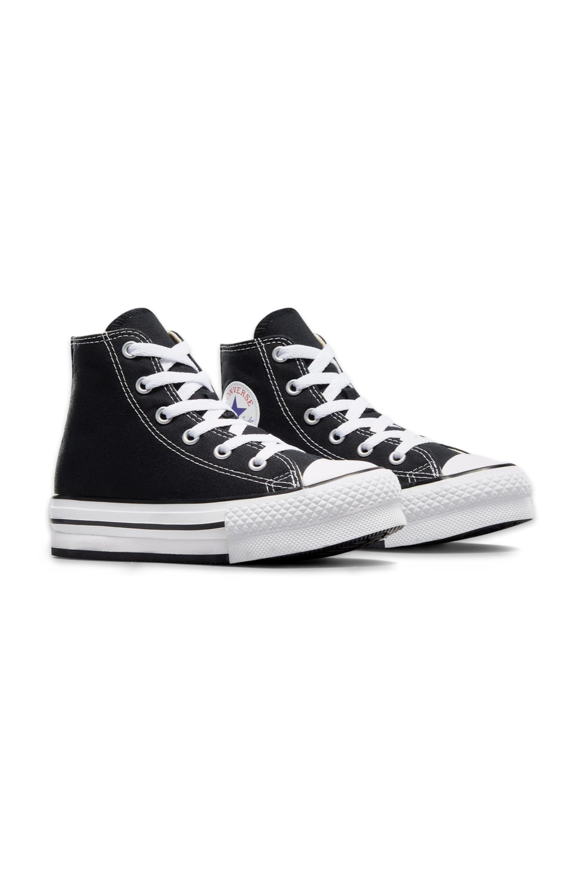 272855C Chuck Taylor All Star Eva Lift Canvas Platform Siyah-Beyaz Unisex Ayakkab - Görsel 3