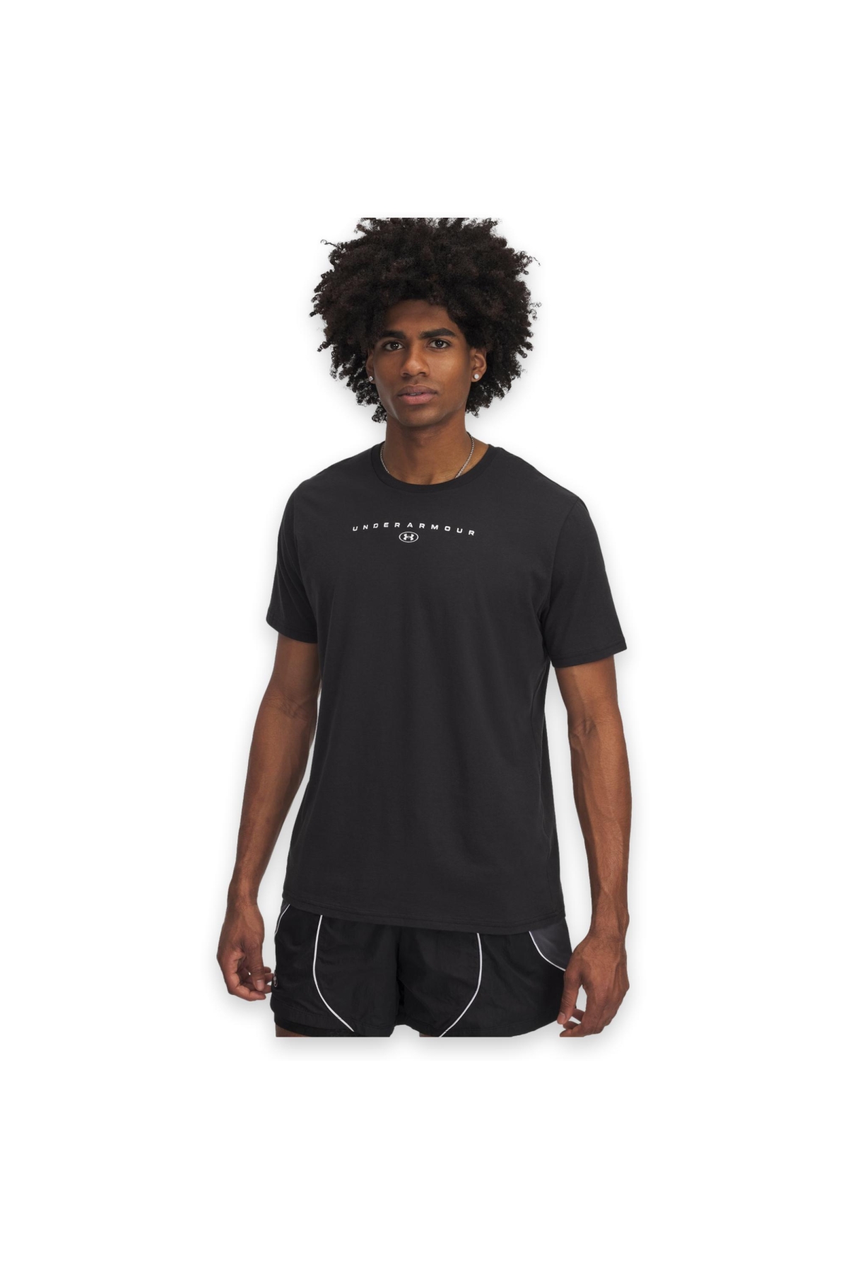 6000211 Ua M Stacked Logo Ss Siyah Erkek T-Shirt Fiyatları | Flo