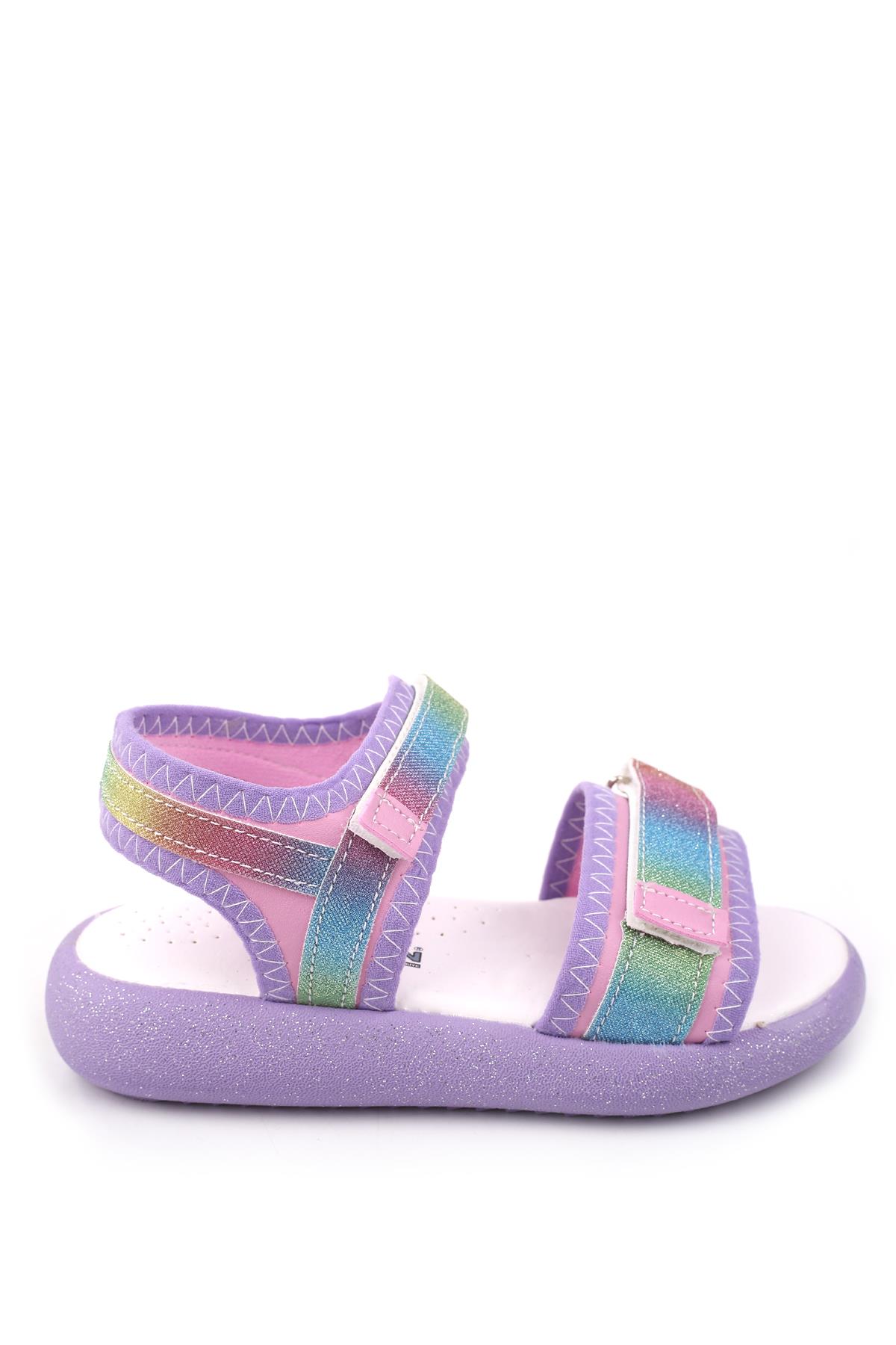 Arzn 4830 Kız Çocuk Ortopedik Rahat Taban Sandalet - Görsel 2