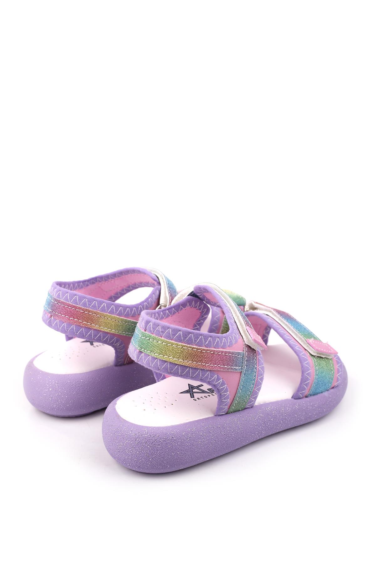 Arzn 4830 Kız Çocuk Ortopedik Rahat Taban Sandalet - Görsel 5