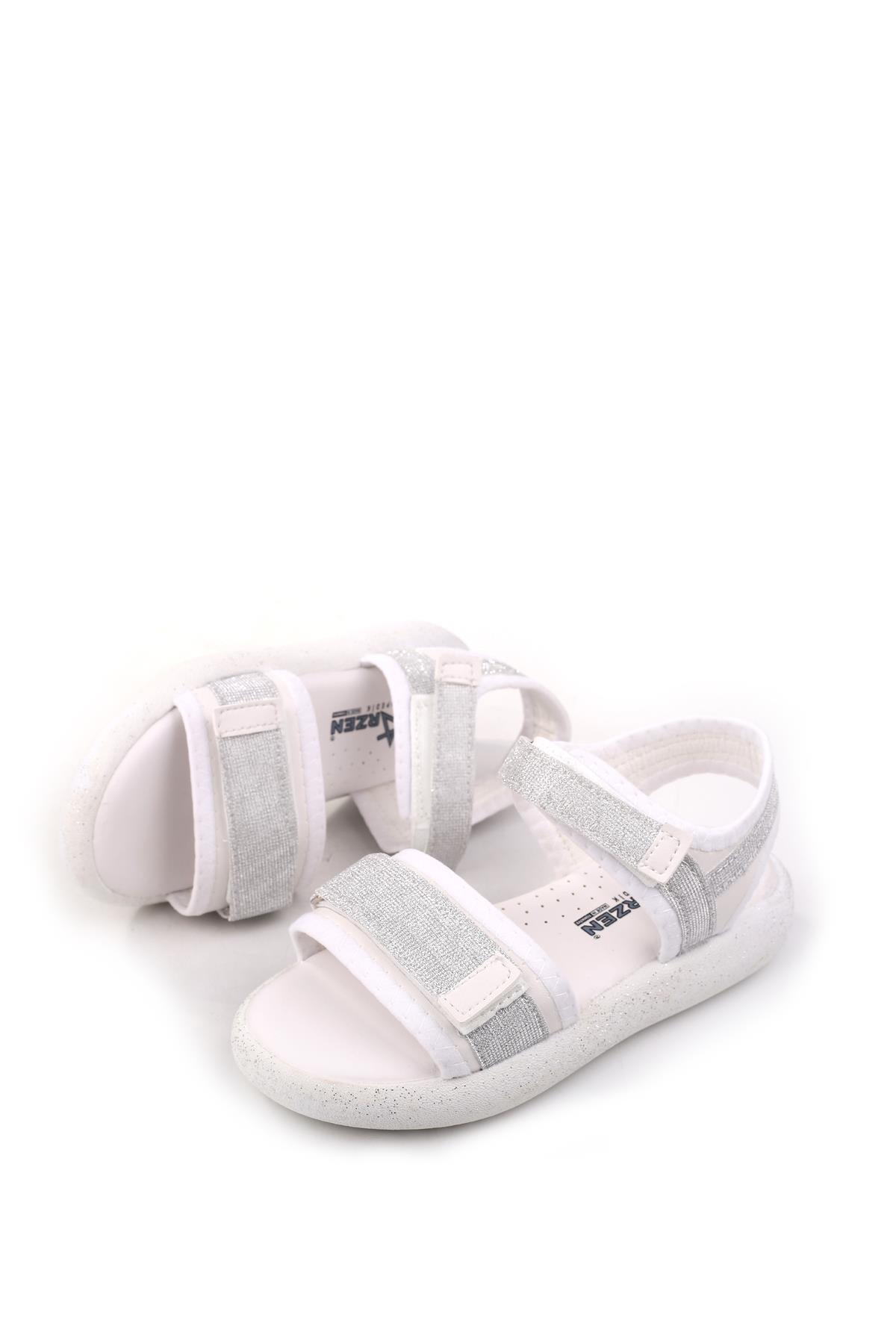 Arzn 4830 Kız Çocuk Ortopedik Rahat Taban Sandalet - Görsel 4