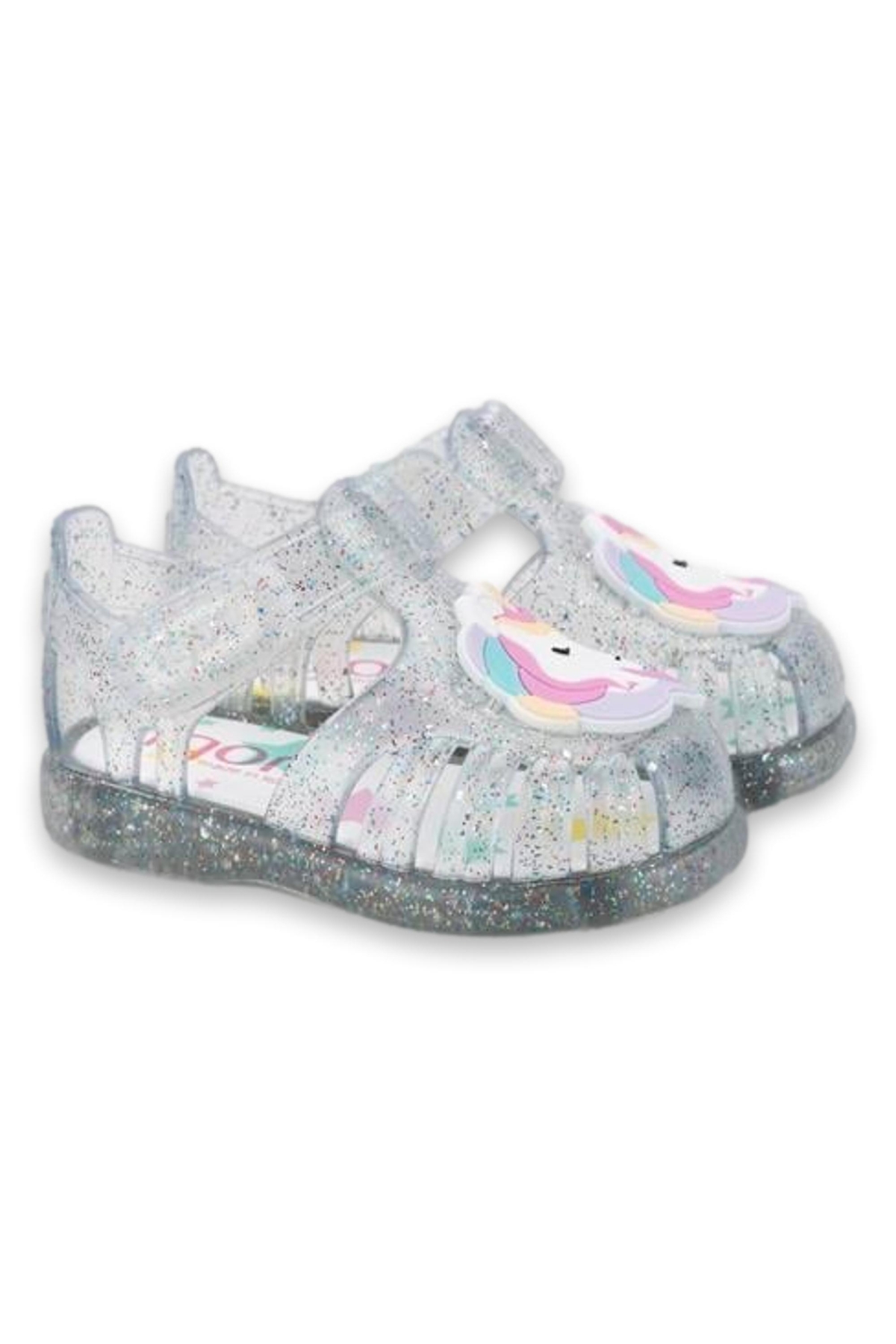 S10341 Tobby Unicornio Renksiz Kız Çocuk Sandalet - Görsel 3