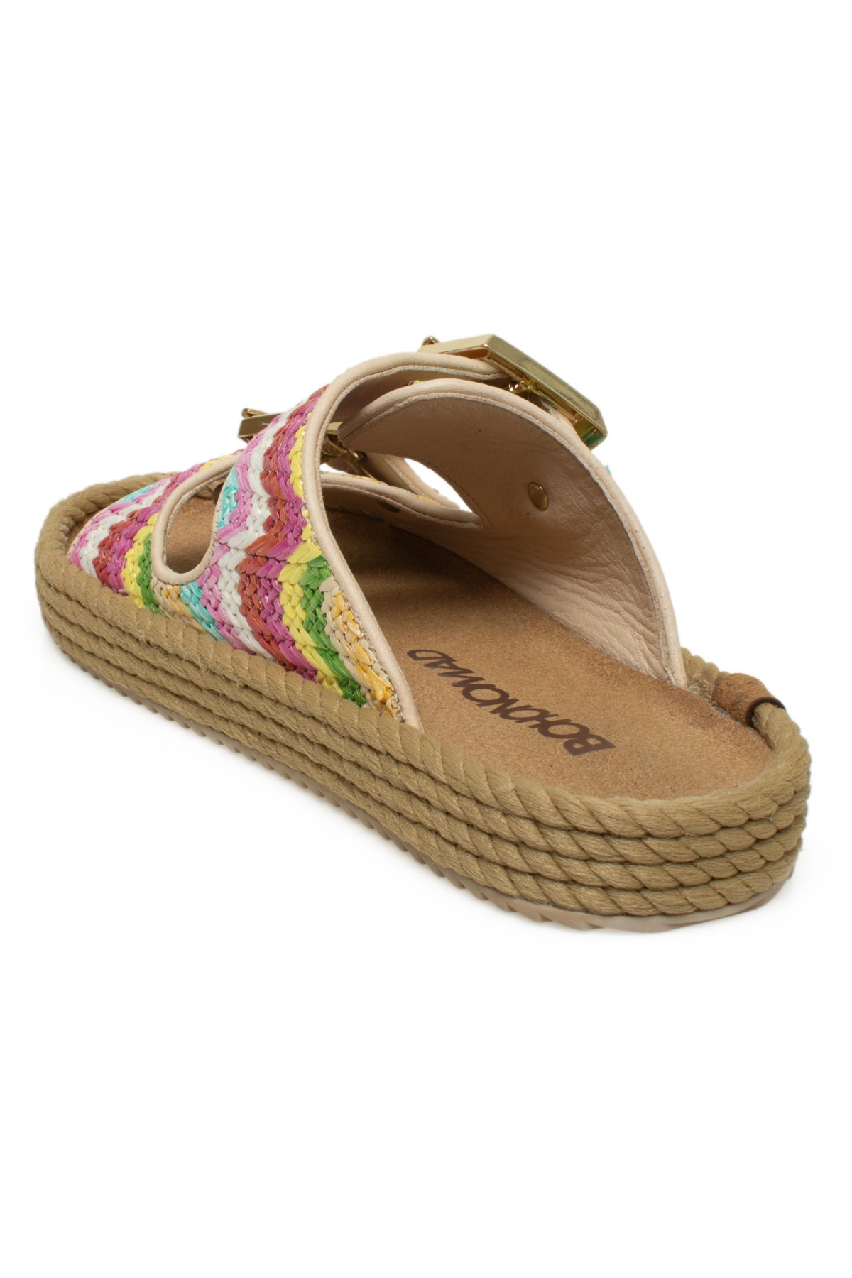 Sydney-Z Hasir Çok Renkli Kadın Terlik - Görsel 5