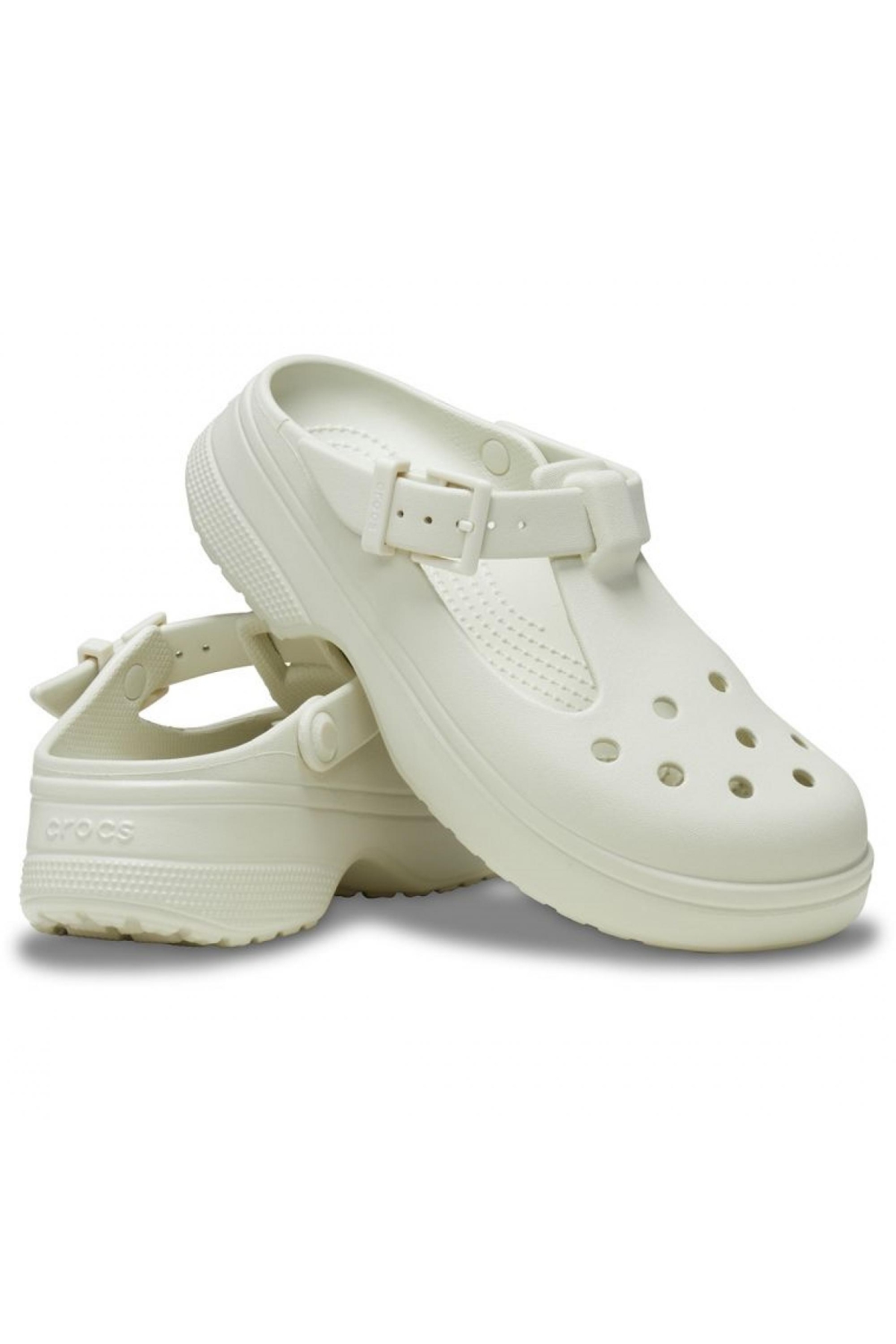 210581 Classic Mary Jane Clog Beyaz Unisex Terlik - Görsel 5