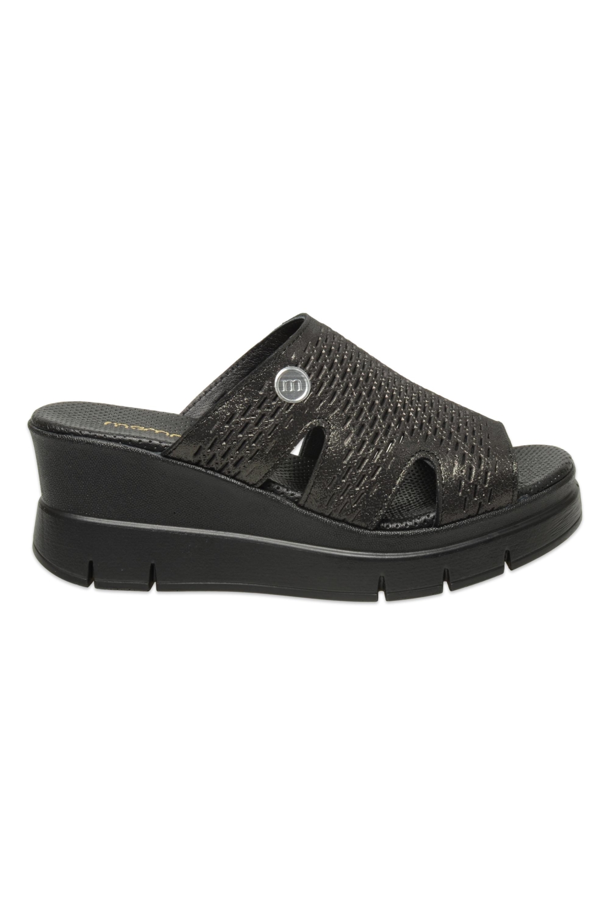 D25Yt-1415 Günlük Metalik Kadın Terlik - Görsel 3