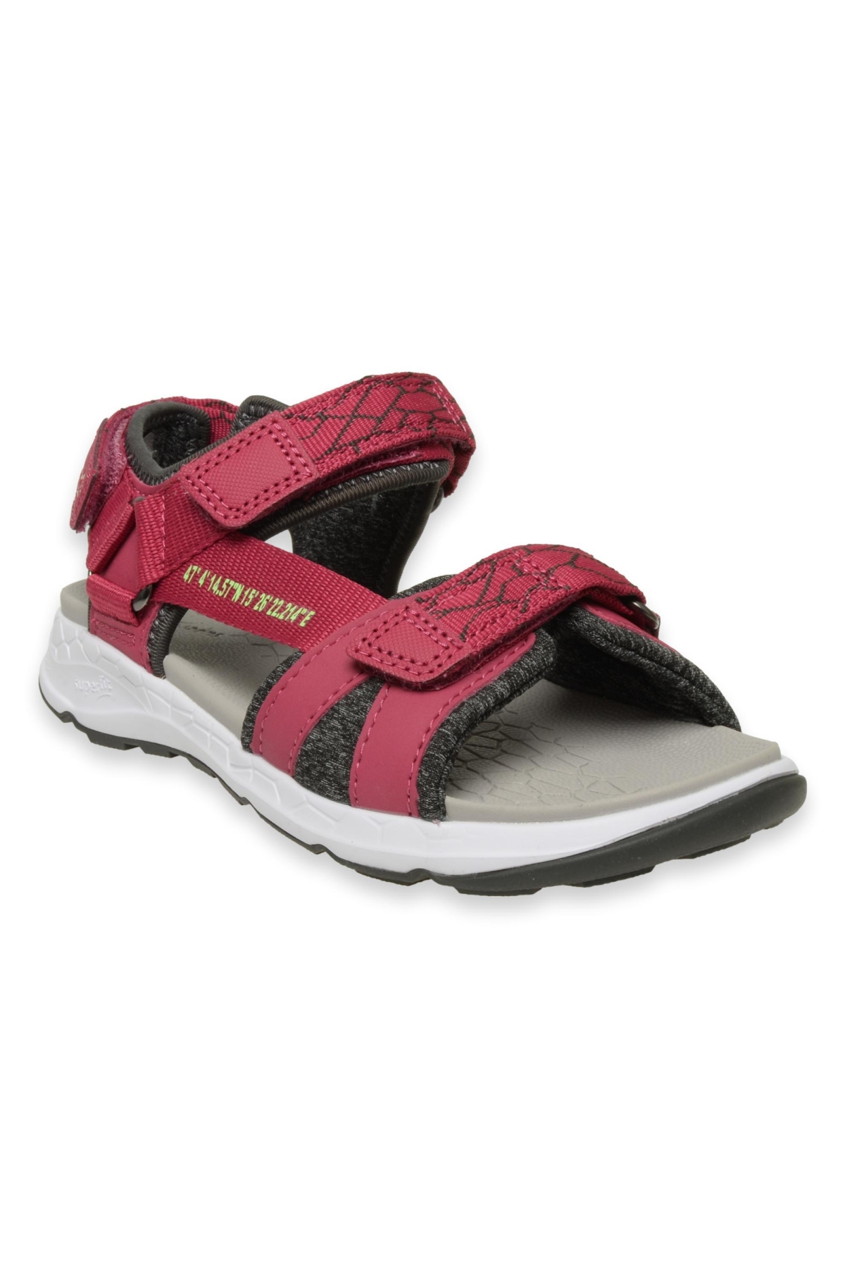 000580-G Criss Cross Kırmızı Unisex Sandalet - Görsel 3