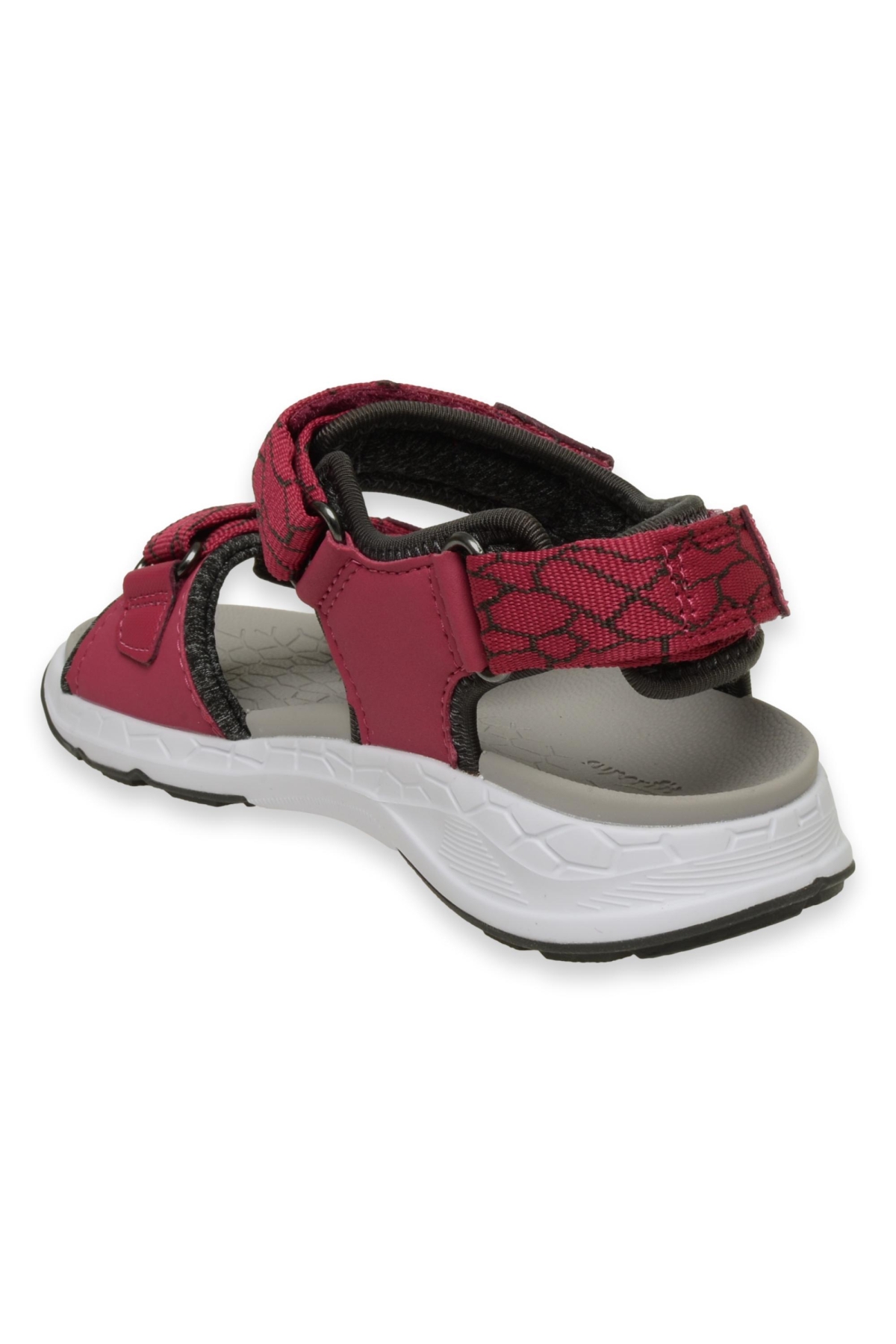 000580-G Criss Cross Kırmızı Unisex Sandalet - Görsel 5