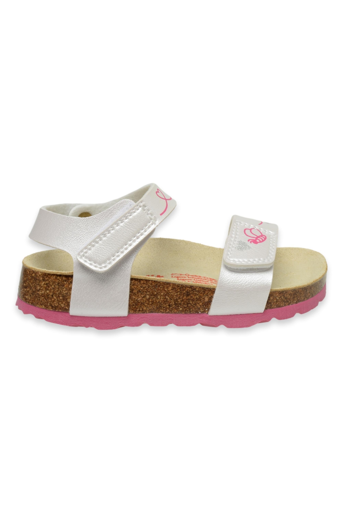 000123 F Kiz Çocuk Gümüş Kız Çocuk Sandalet - Görsel 3