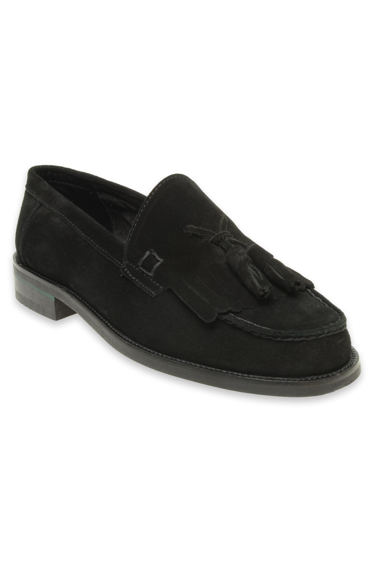 1200 Hakiki Deri Loafer Siyah Erkek Ayakkabı - Görsel 2