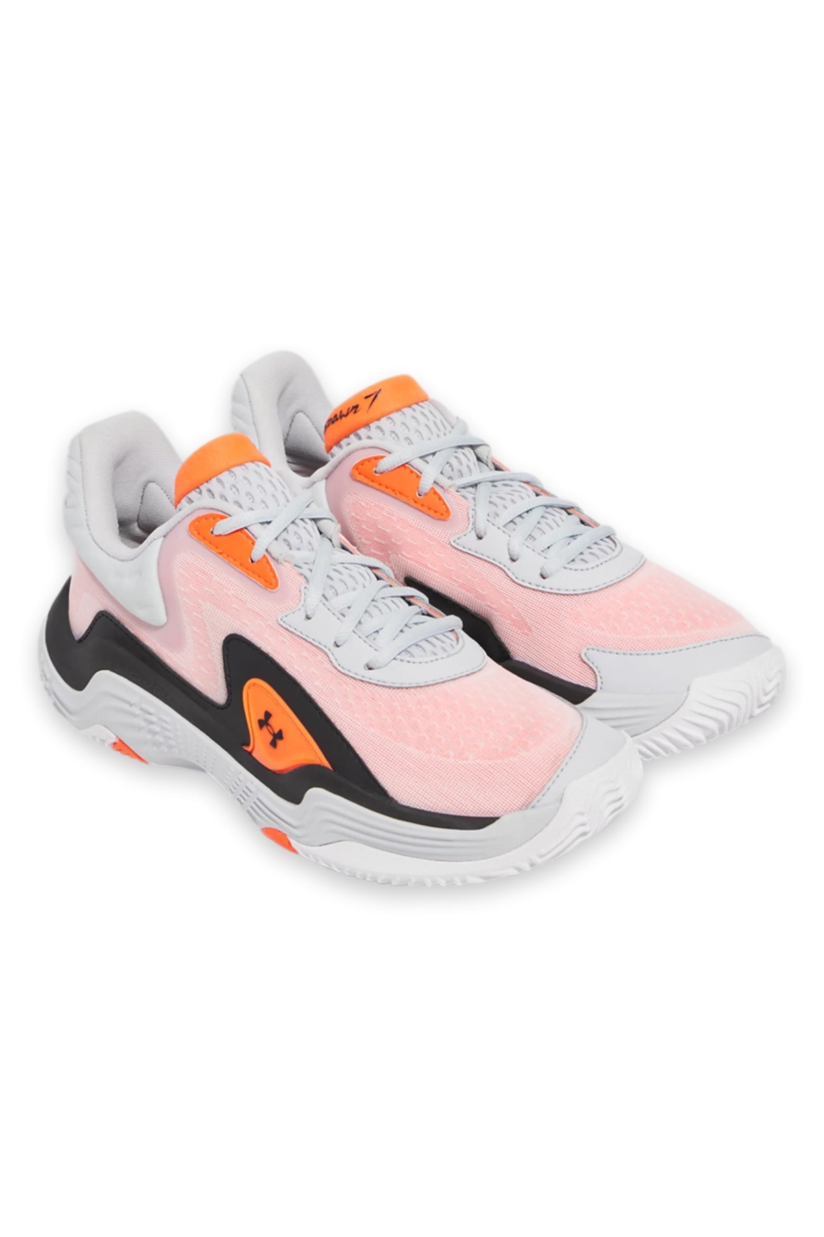 3028461 Ua Spawn 7 Basketbol Pembe Erkek Spor Ayakkabı - Görsel 3