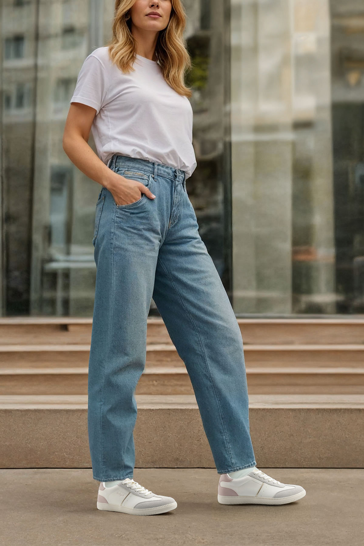 HILARY 5FX Beyaz Kadın Sneaker - Görsel 3