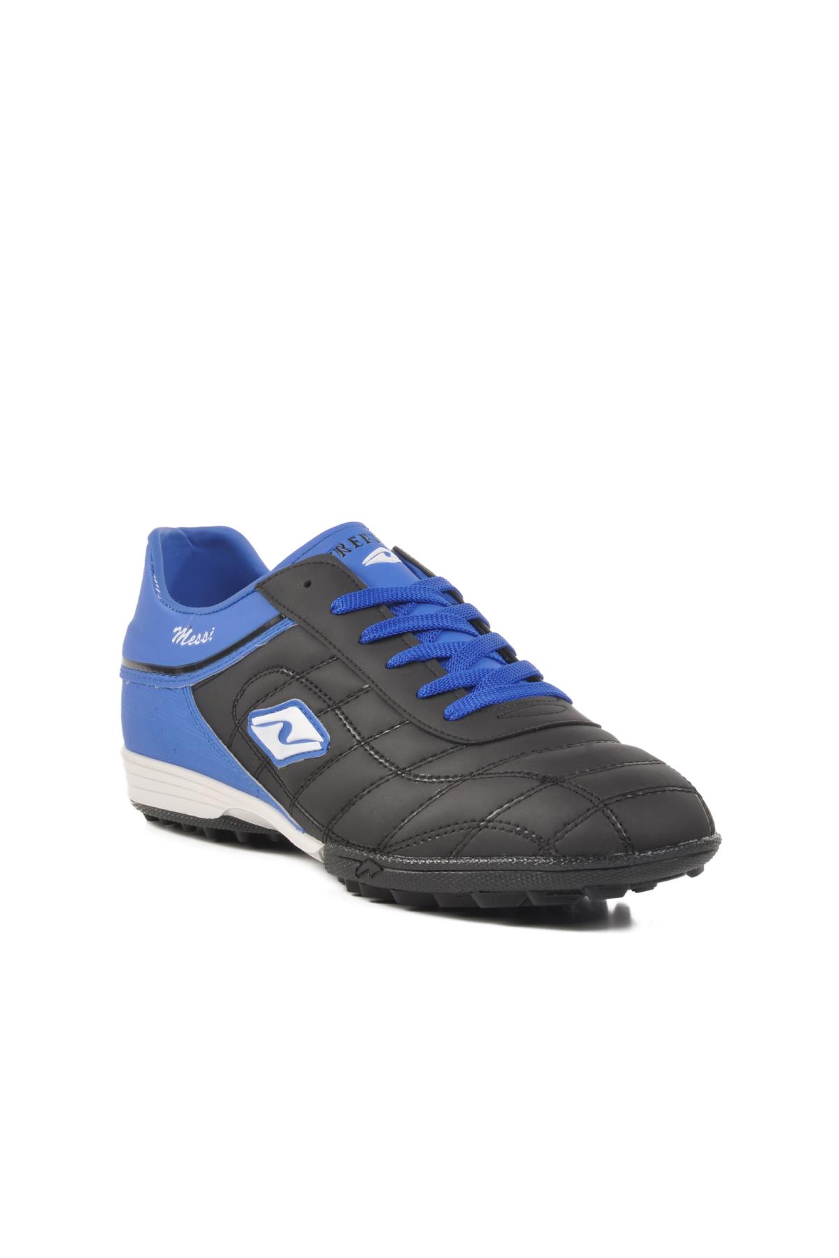 Siyah-Saks Büyük Numara Erkek Halı Saha Ayakkabısı Lion 250 M - Görsel 2