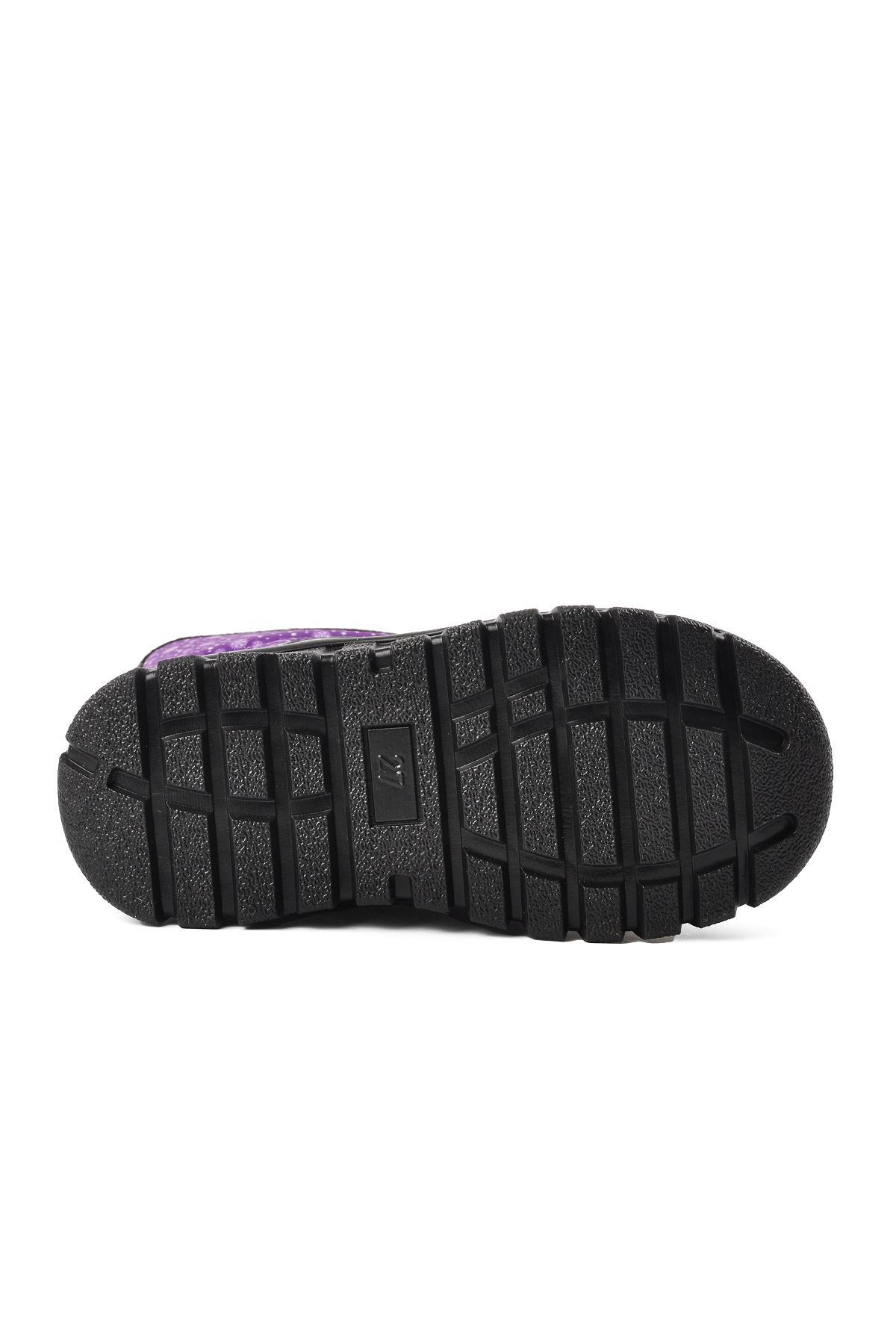 Maria-P Mor İçi Polarlı Çocuk Kar Botu - Görsel 6