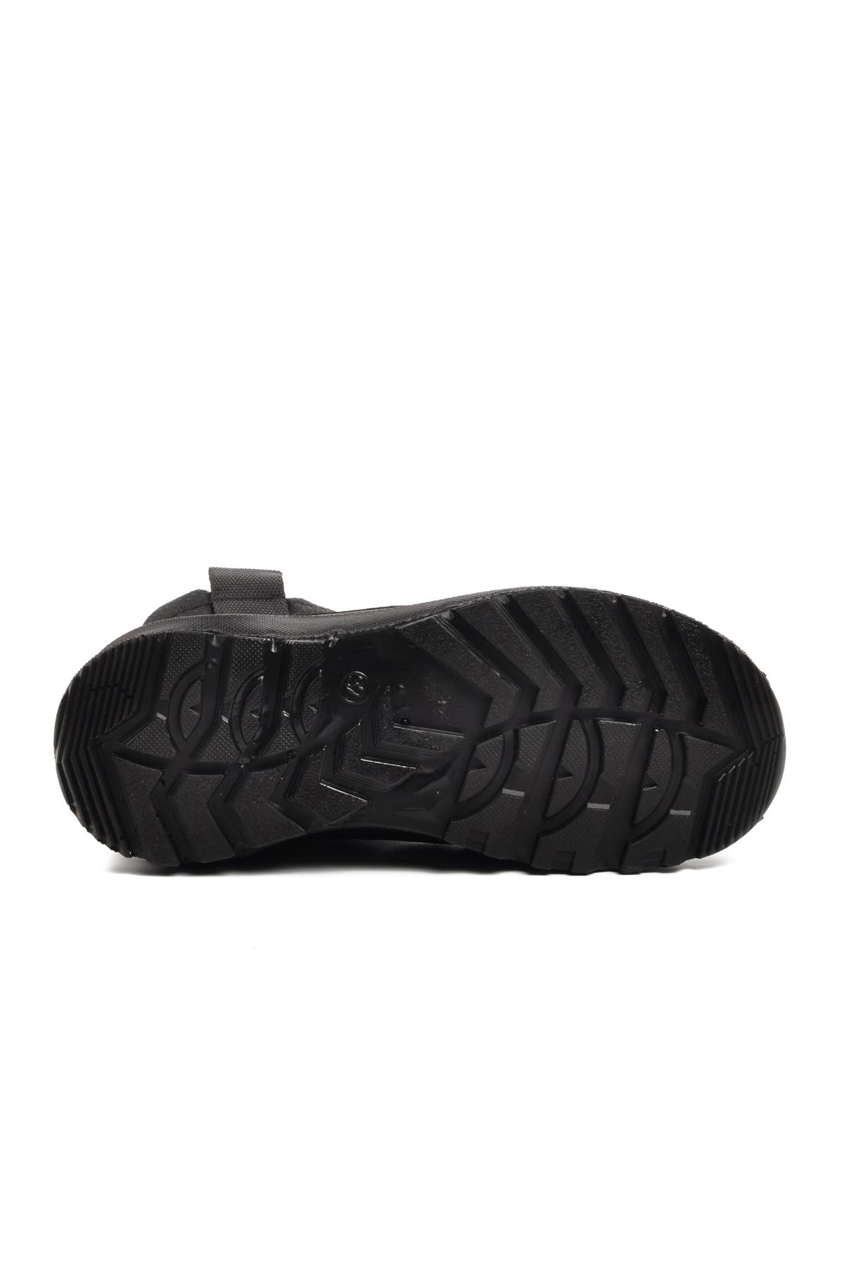 F7448-F Siyah İçi Kürklü Su Geçirmez Çocuk Kar Botu - Görsel 6