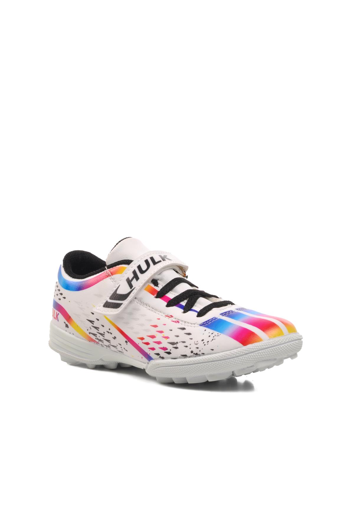 Hulk 129-F Beyaz Çocuk Halı Saha Ayakkabısı - Görsel 2