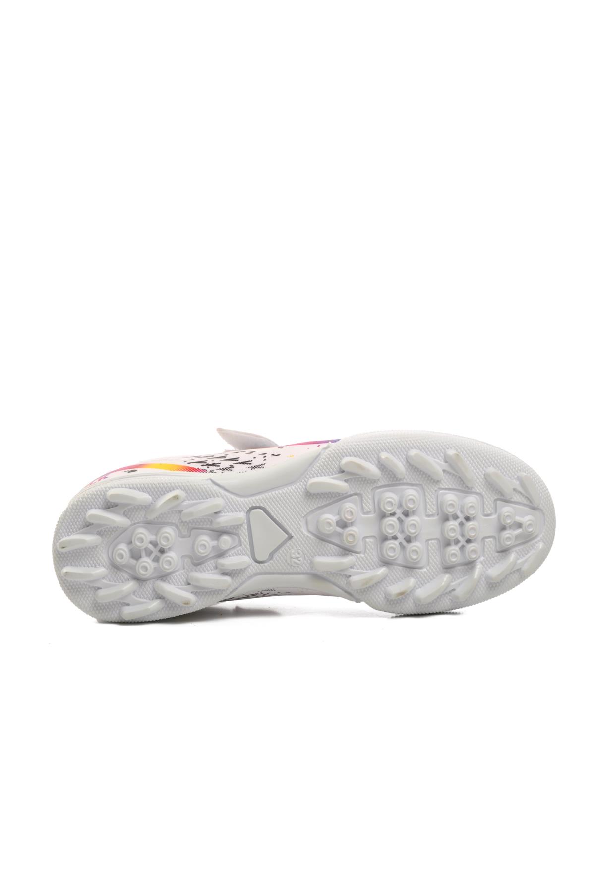 Hulk 129-F Beyaz Çocuk Halı Saha Ayakkabısı - Görsel 6