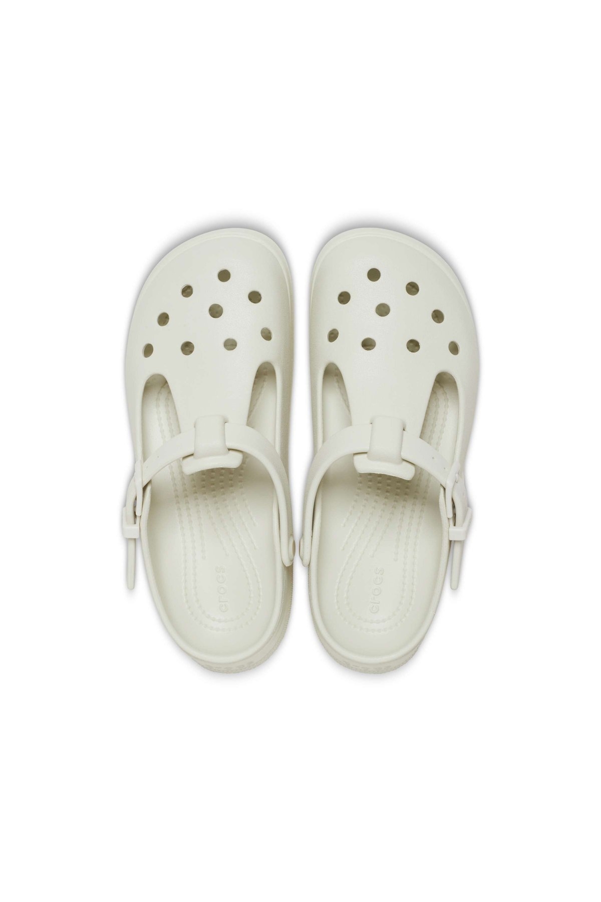 Classic Mary Jane Clog Unisex Beyaz Sandalet 210581-0hz - Görsel 3