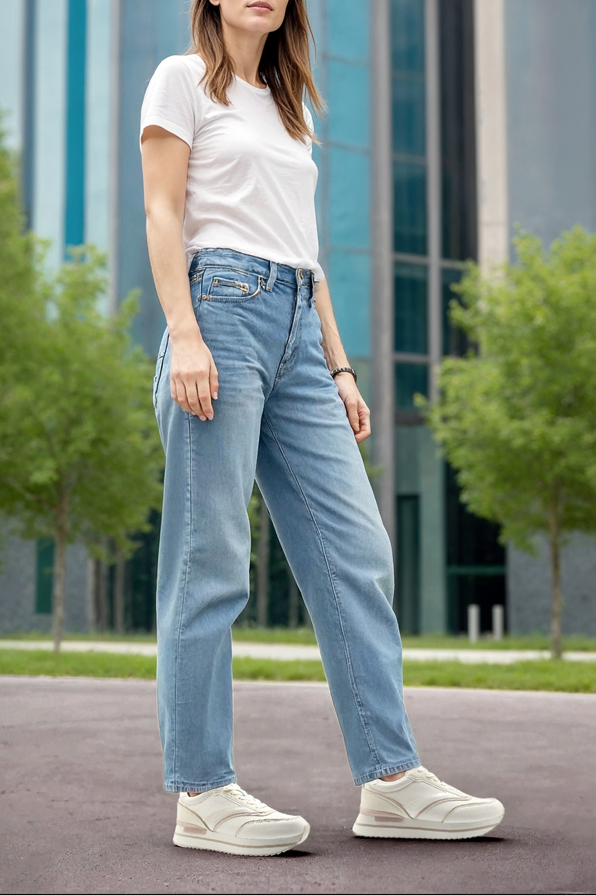 COCO 5FX KIRIK BEYAZ Kadın Sneaker - Görsel 3