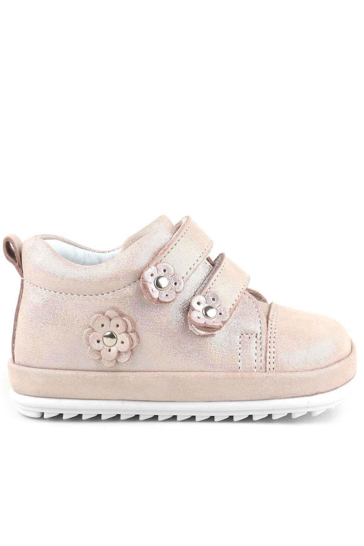 Limpo Hakiki Deri Pudra Anatomik Kız Bebek İlk Adım Ayakkabısı - Görsel 2
