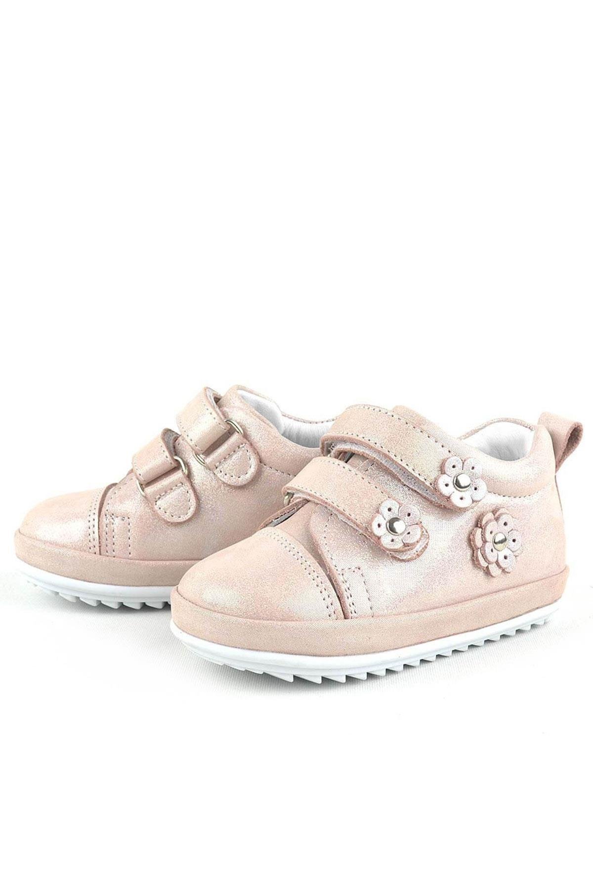 Limpo Hakiki Deri Pudra Anatomik Kız Bebek İlk Adım Ayakkabısı - Görsel 6