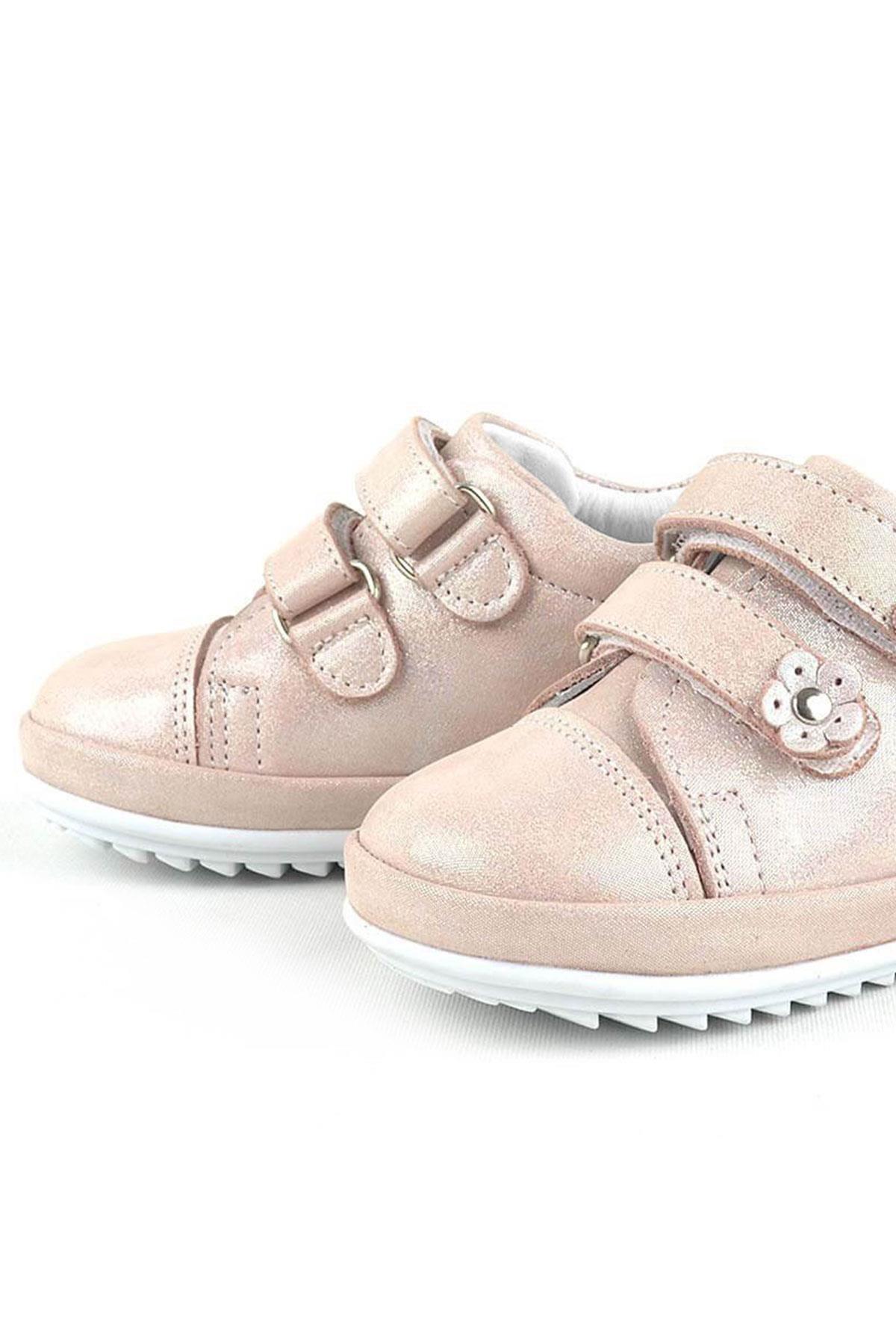 Limpo Hakiki Deri Pudra Anatomik Kız Bebek İlk Adım Ayakkabısı - Görsel 9