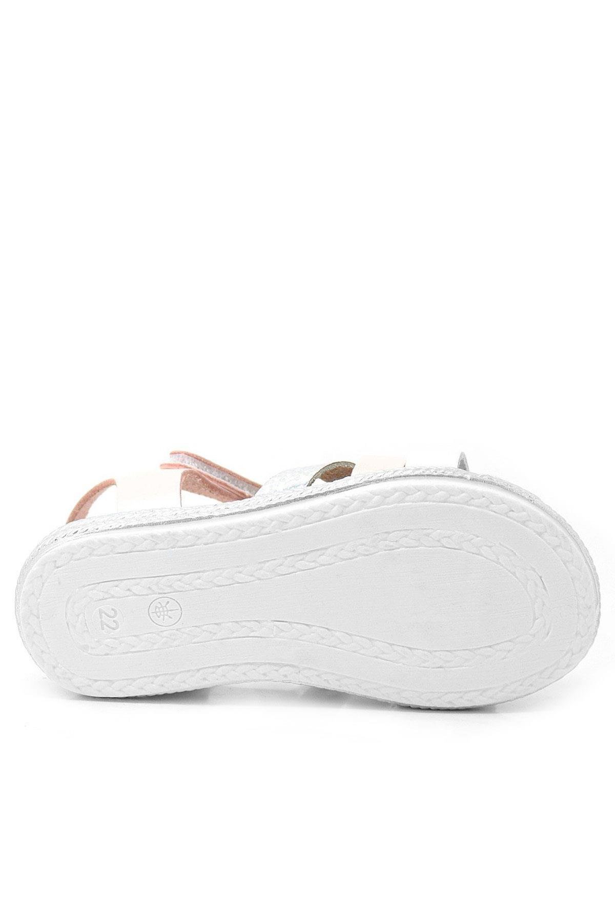 Artico Alexia Hakiki Deri Vaketa Pembe Kız Bebek Sandalet - Görsel 7