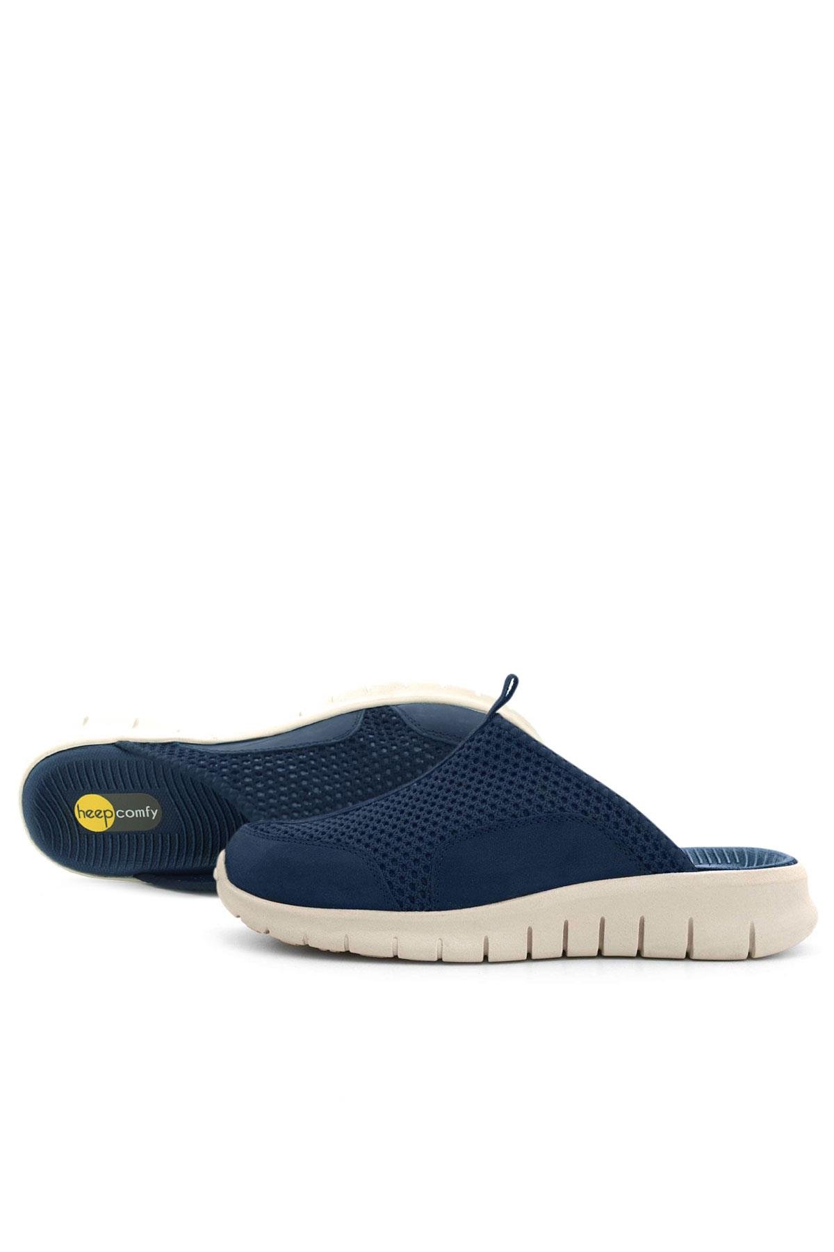Medikal Lacivert Krem Tabanlı Comfort Spor Terlik - Görsel 11