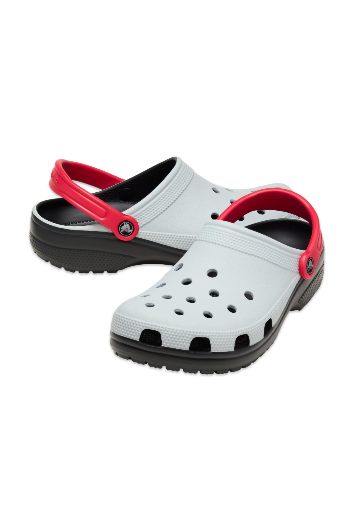 211265 Classic Retro Sport Clog T Gri-Turuncu Çocuk Terlik - Görsel 5