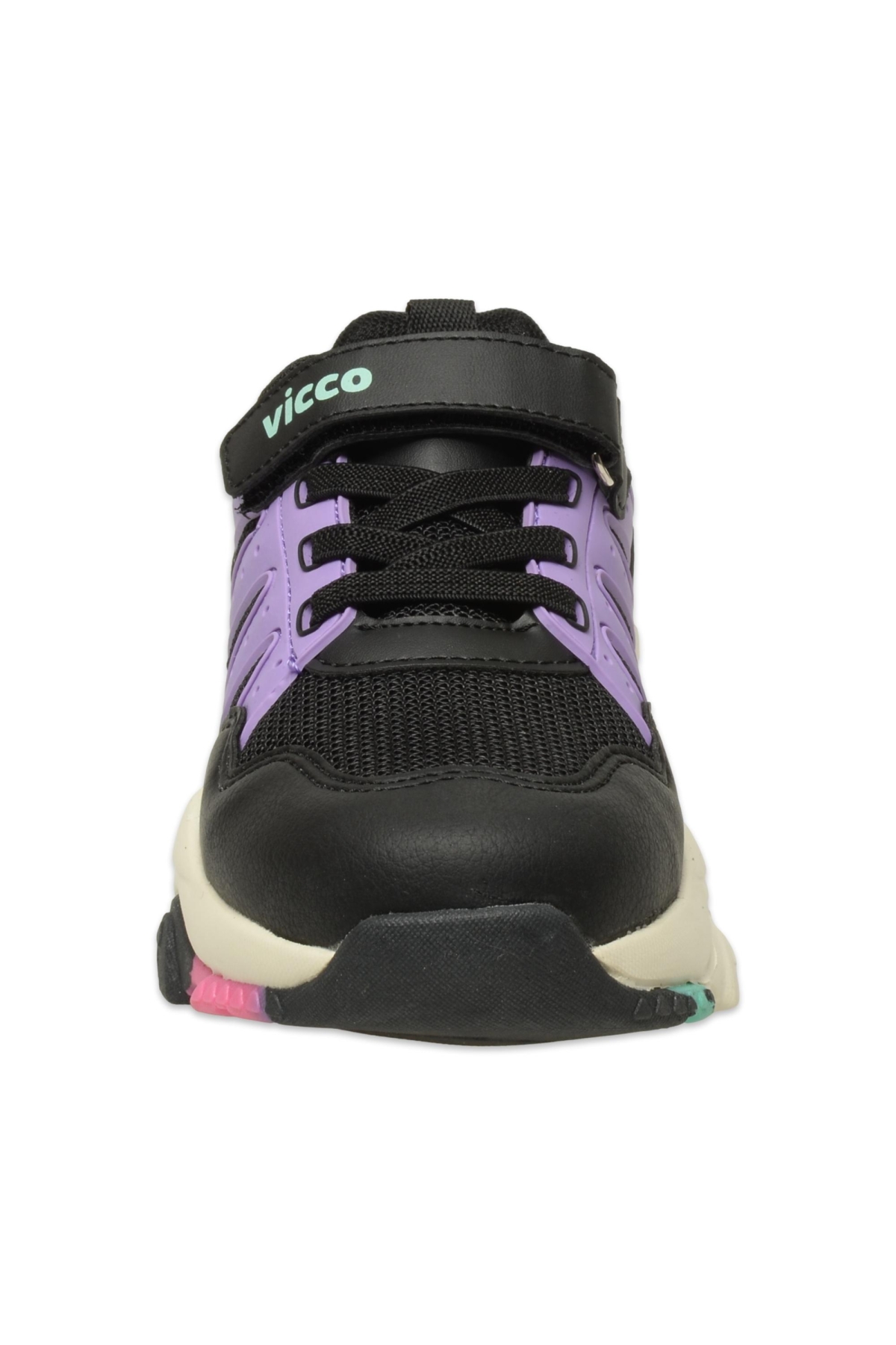 869.F25K.304 Teo Filet Siyah-Beyaz Çocuk Spor Ayakkabı - Görsel 4